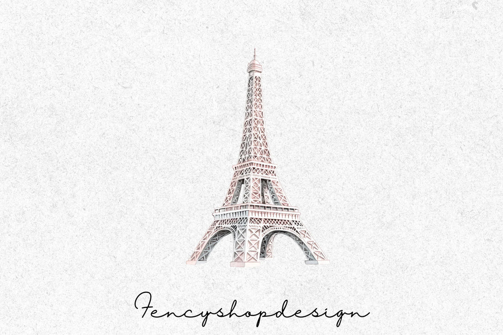 Eiffel Tower Clipart Bundle