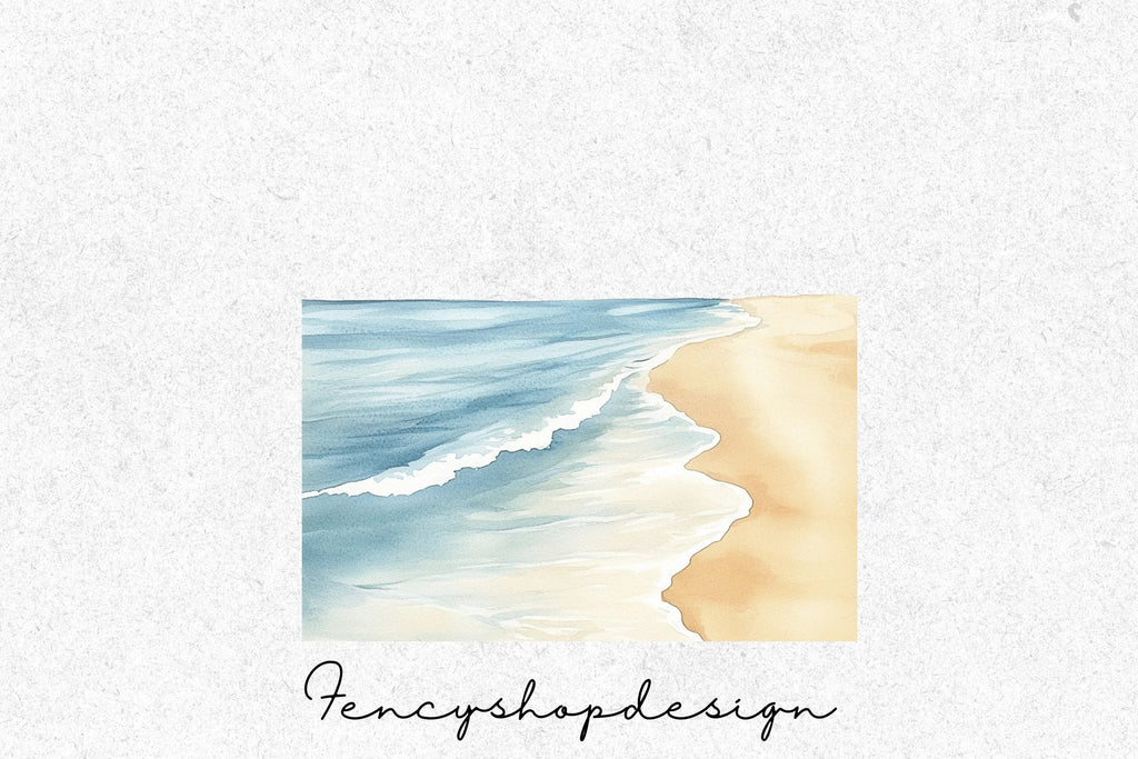 Serene Beach Clipart Bundle