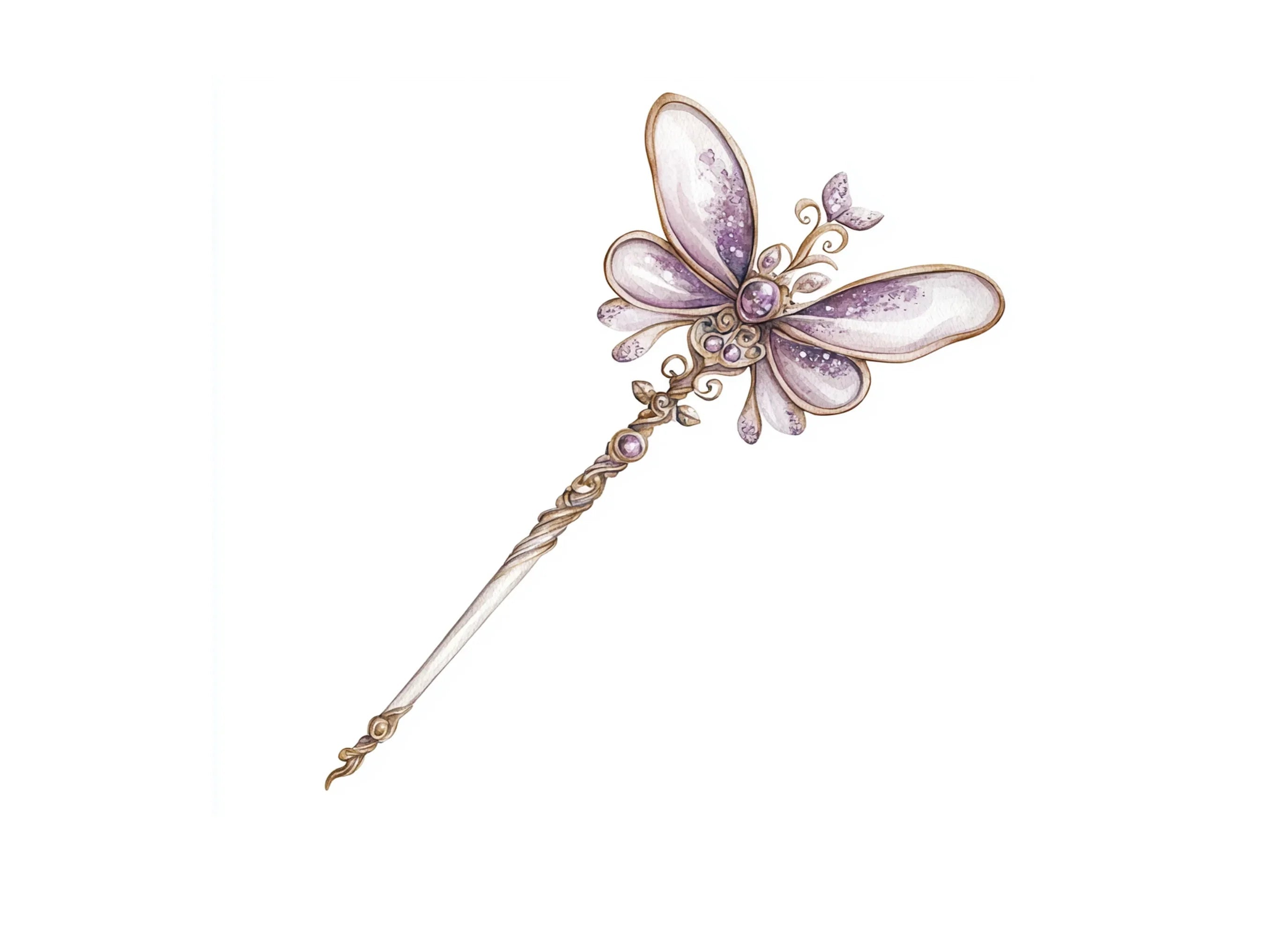 Enchanted Fairy Wand Clipart Bundle