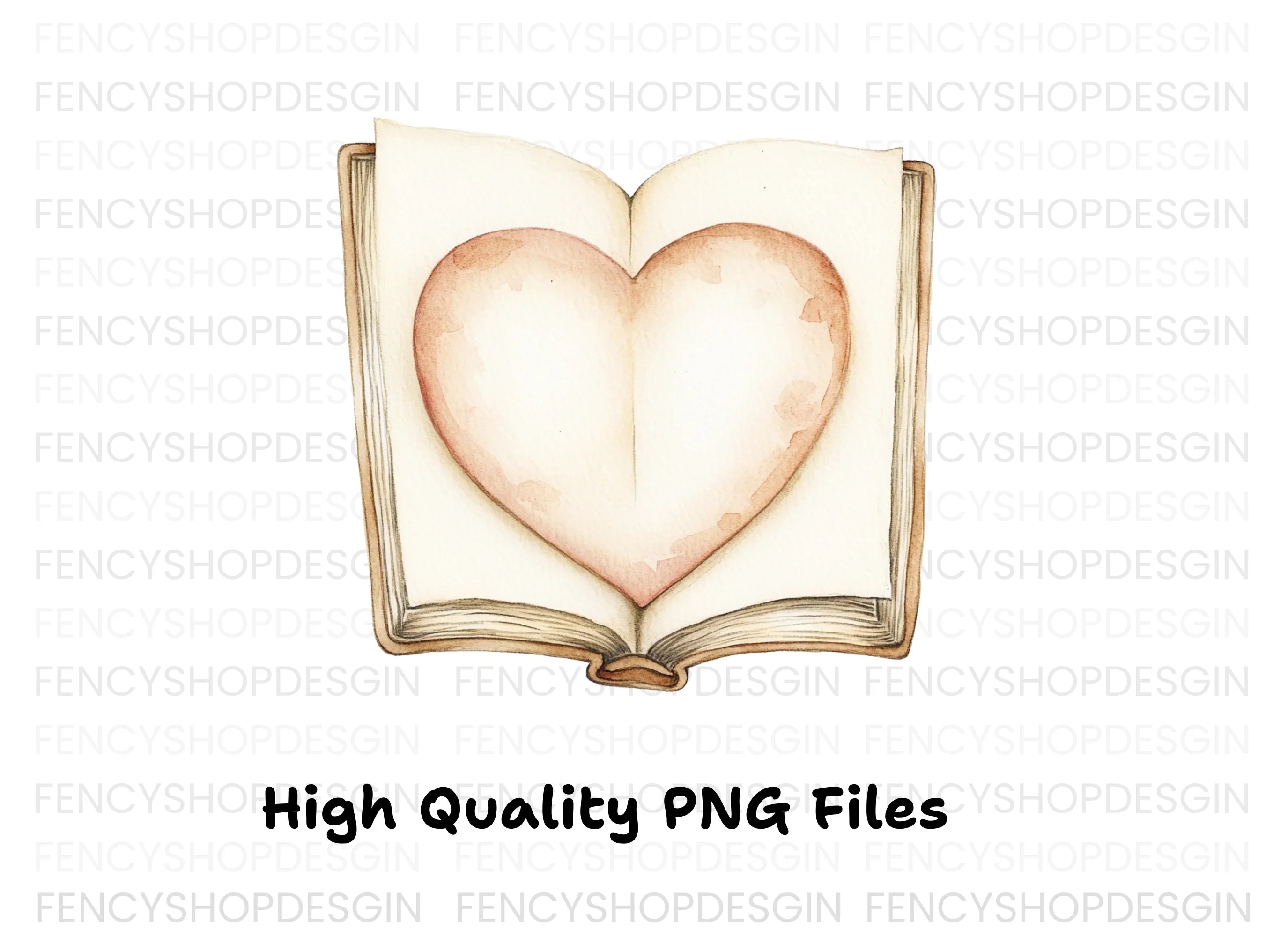 Heart Book Clipart Bundle