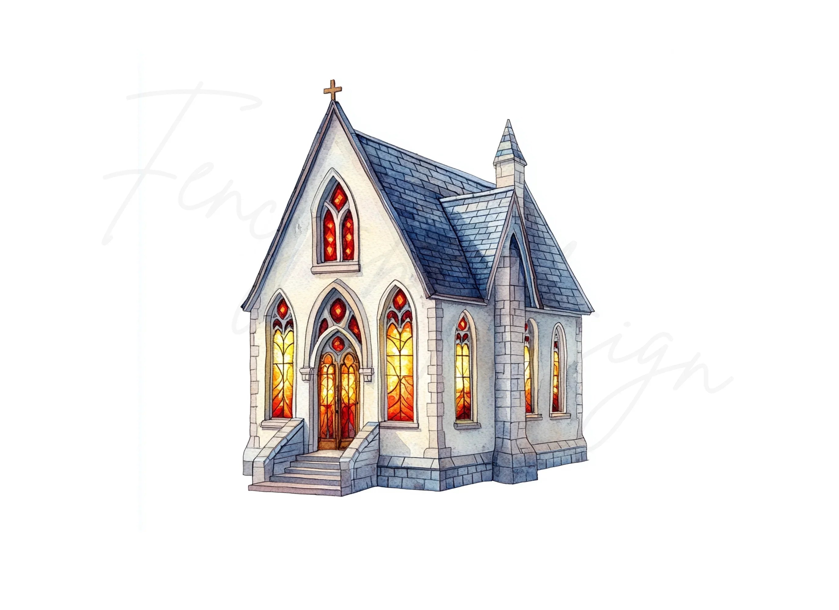 Charming Church Clipart Bundle