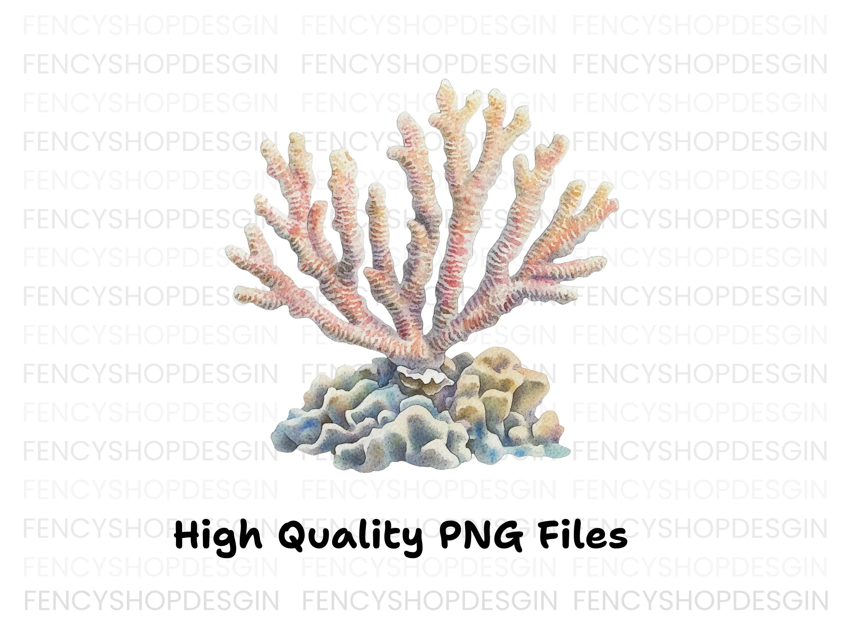 Beautiful Coral Clipart Bundle