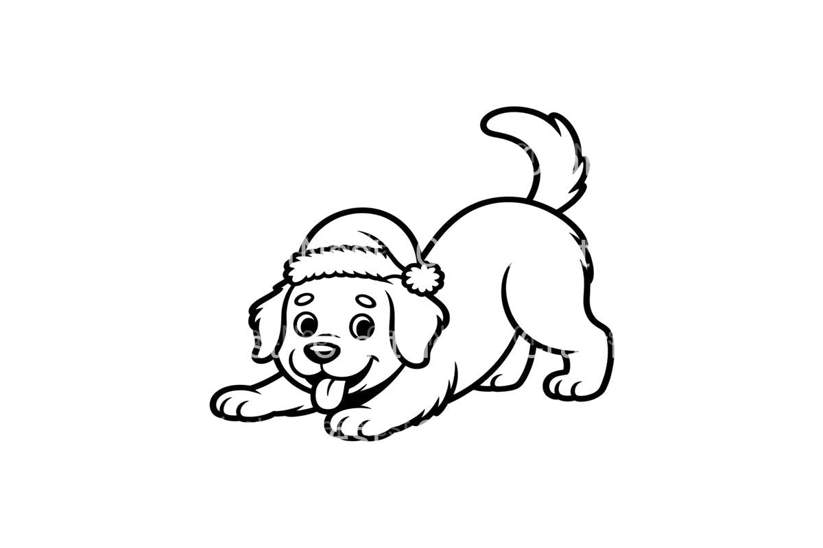 Christmas Puppy Playtime Coloring Books