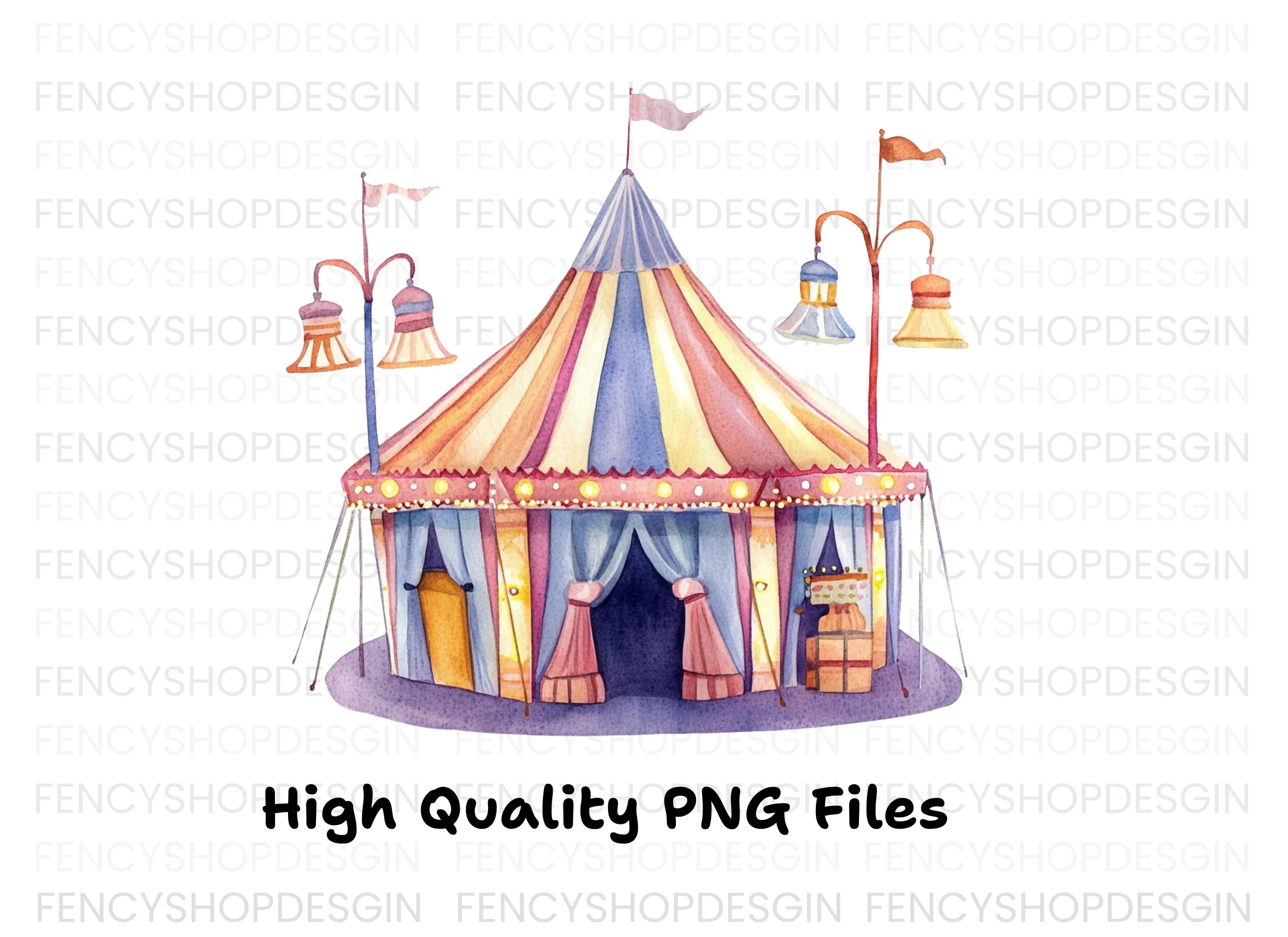 Circus Tent Clipart Bundle
