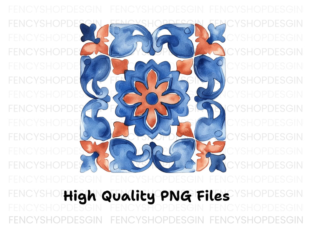 Portuguese Tile Clipart Bundle