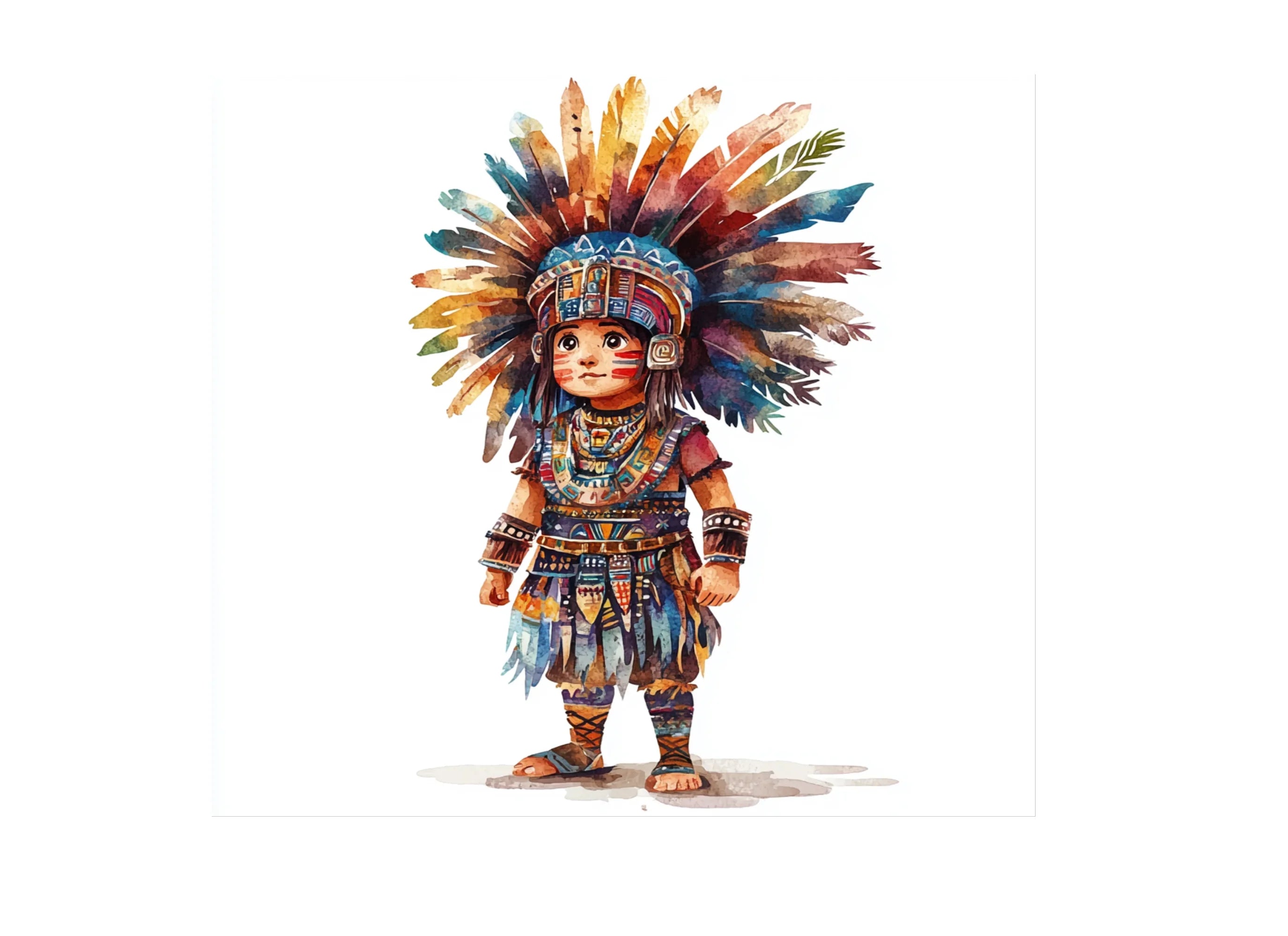 Native American Kids Clipart Bundle