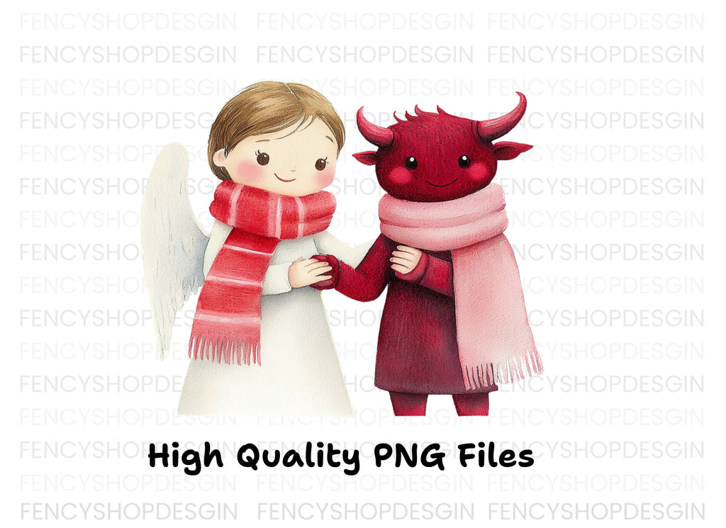 Angels and Devils Clipart Bundle