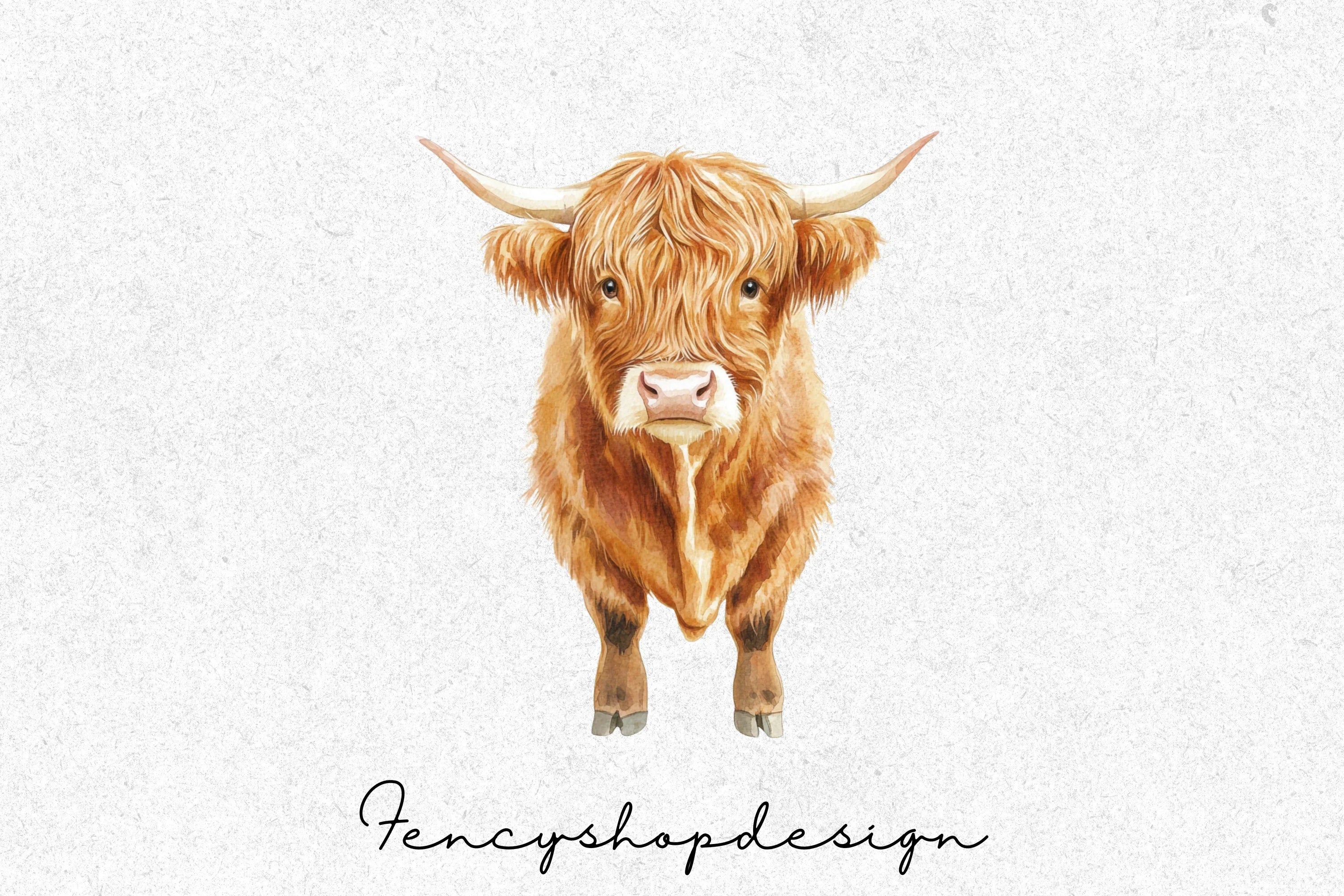 Highland Cow Clipart Bundle