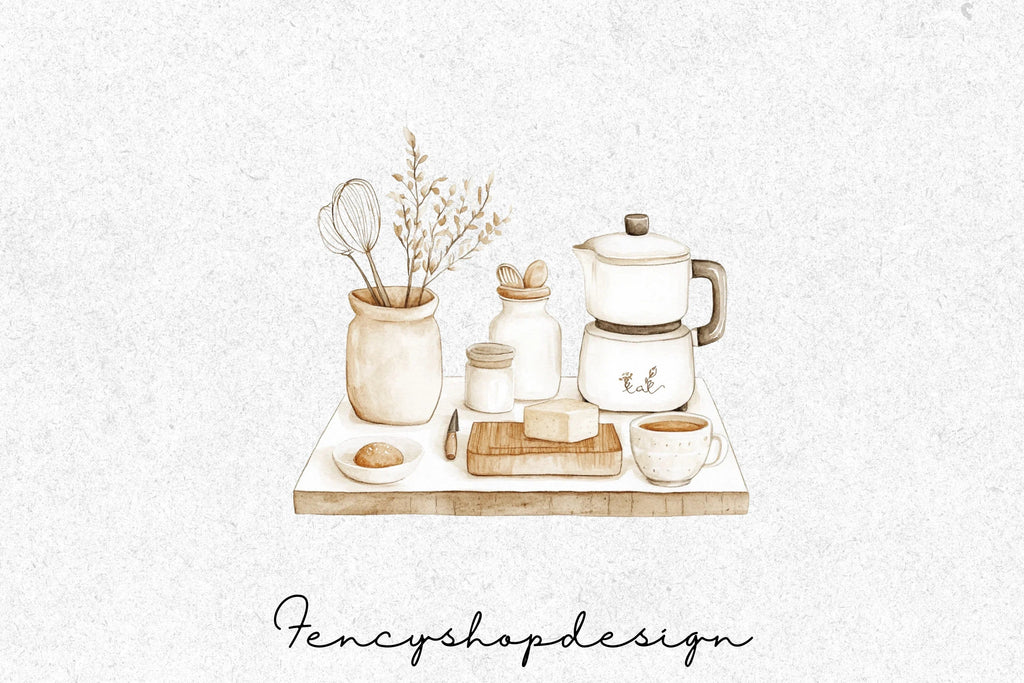 Women Baking Clipart Bundle