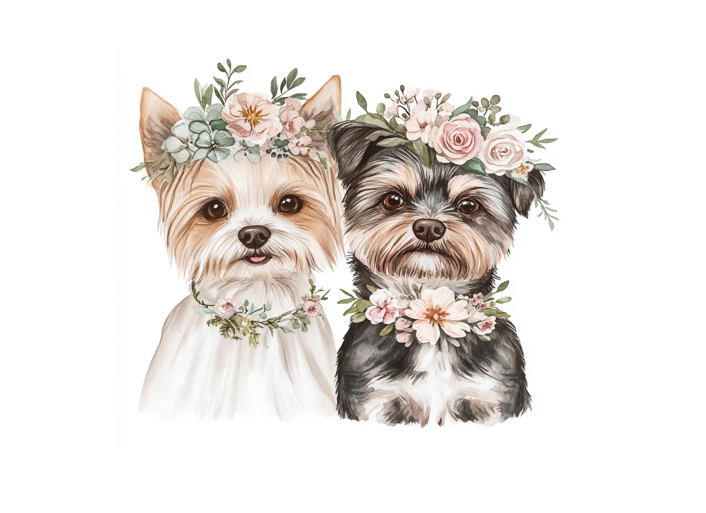 Adorable Puppy Wedding Clipart Bundle