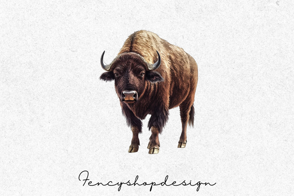 Bison Head Clipart Bundle