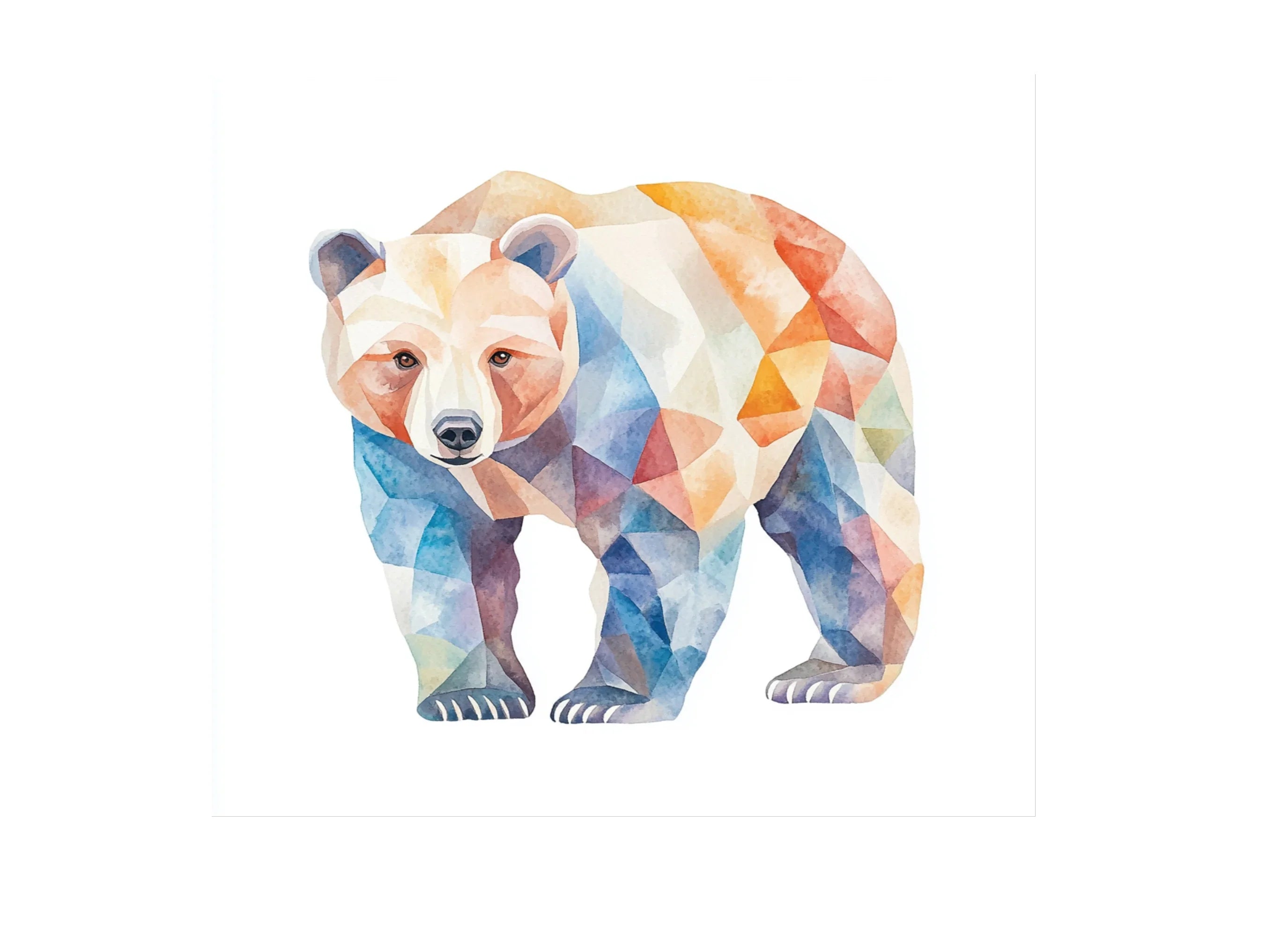 Geometric Bear Clipart Bundle