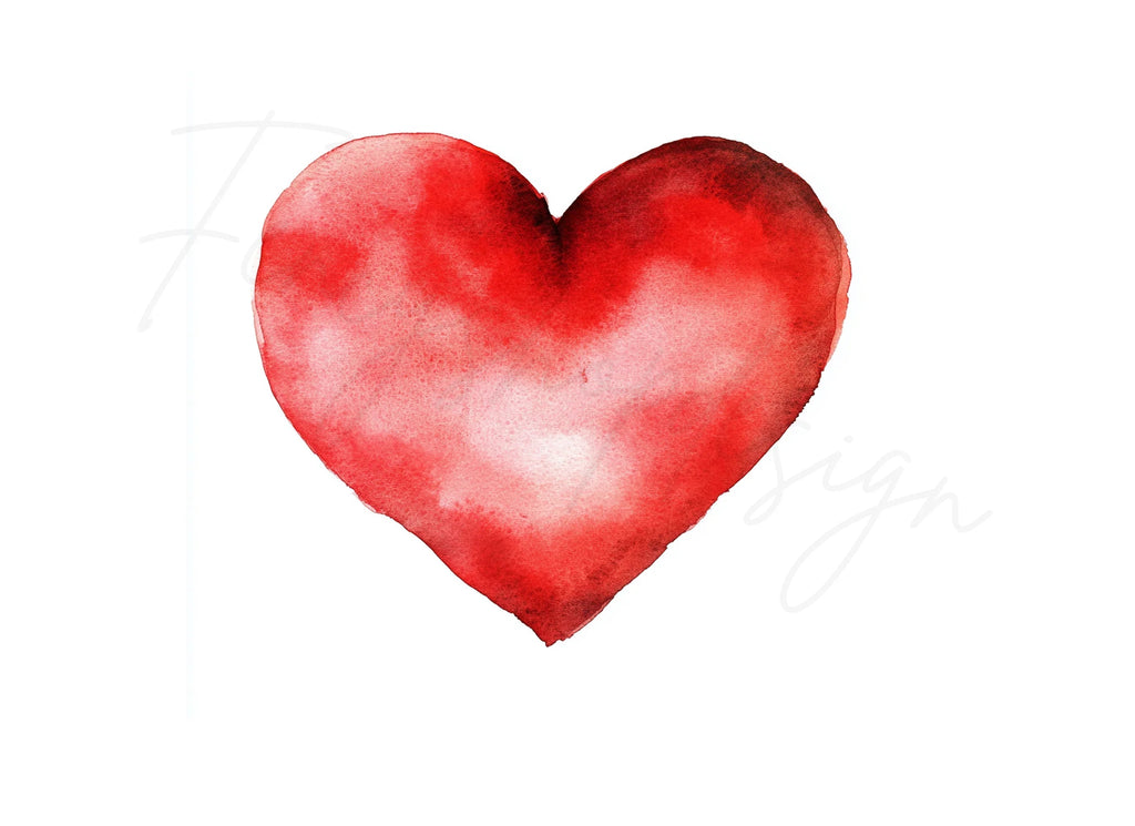 Red Hearts Clipart Bundle