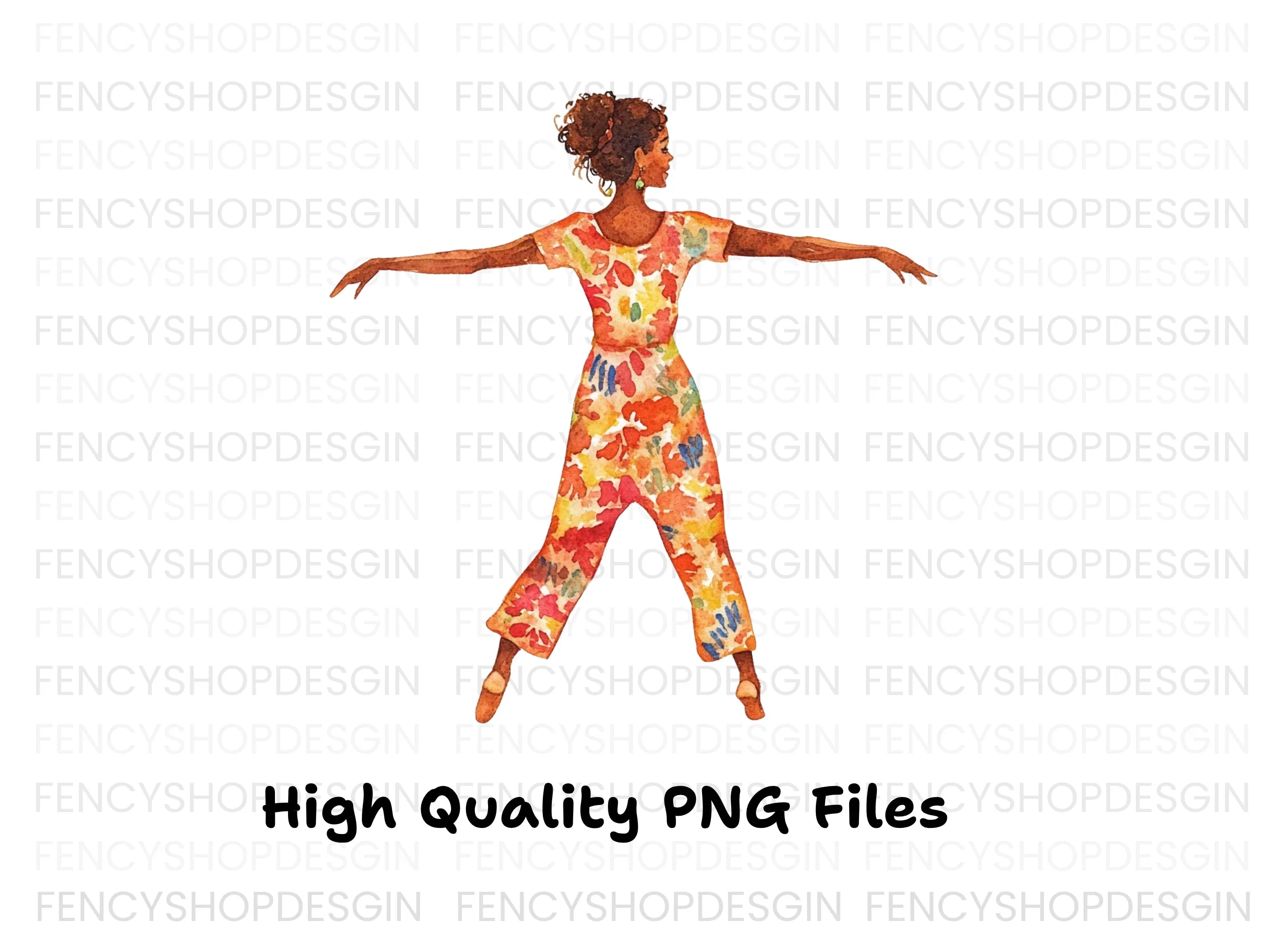 African Dancers Clipart Bundle