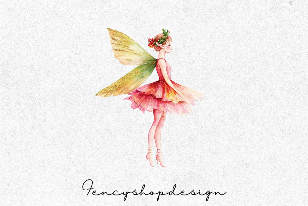 Cute Fairy Clipart Bundle