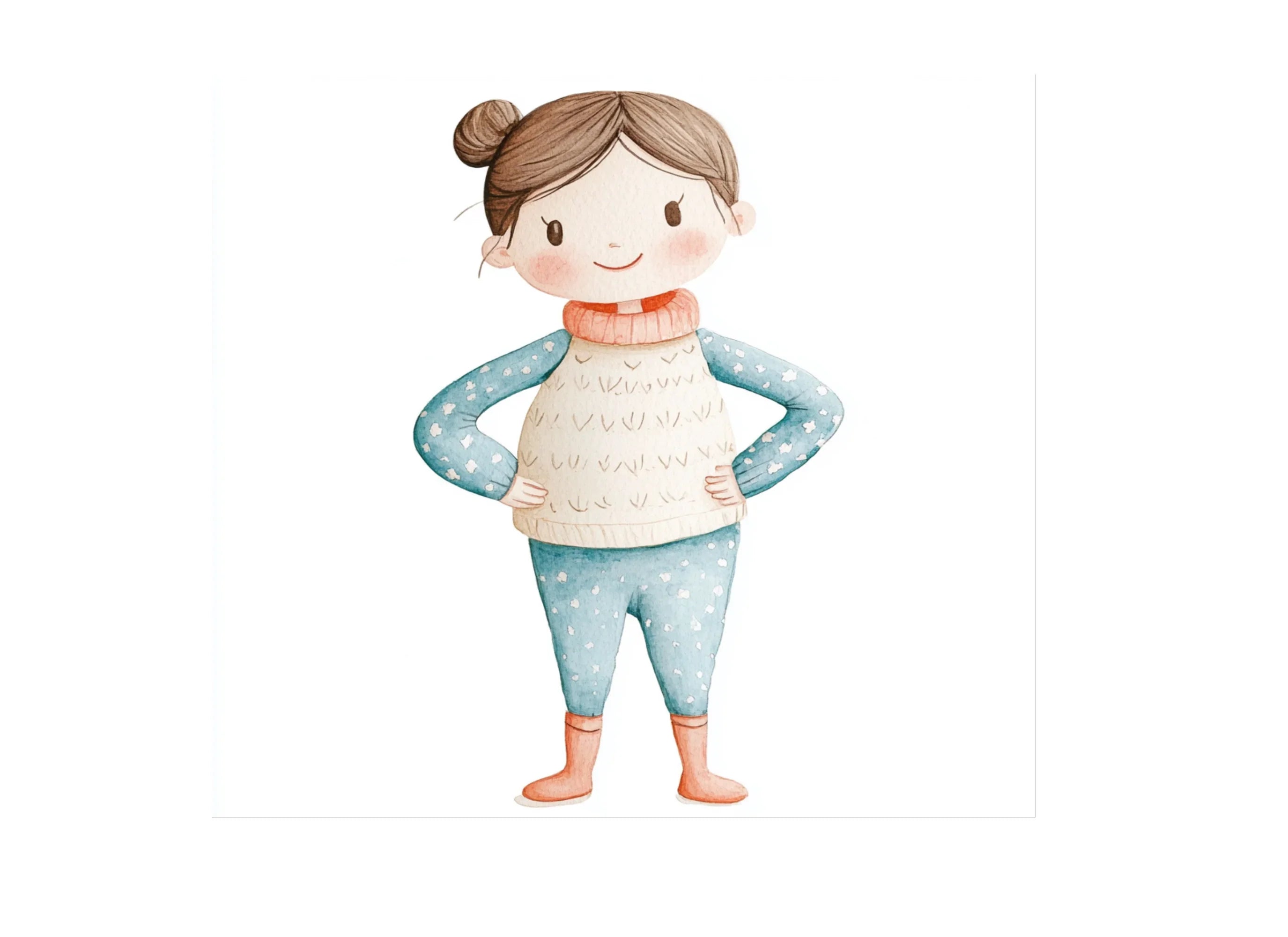 Cute Girls Clipart Bundle