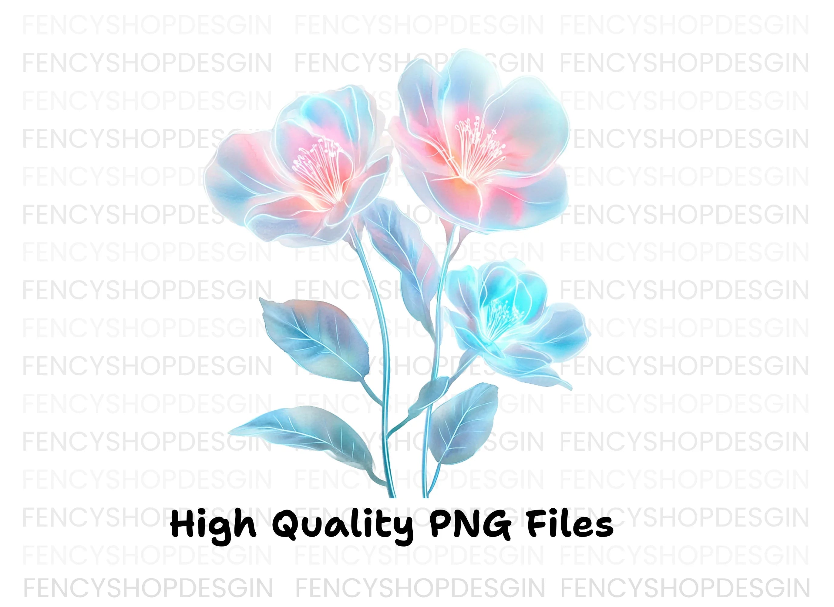 Ethereal Pastel Floral Clipart Bundle