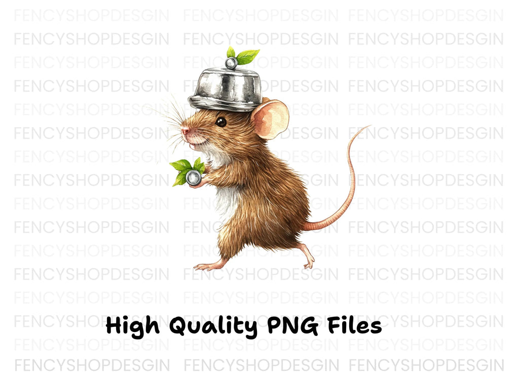 Cute Mice with Pot Helmets Clipart Bundle