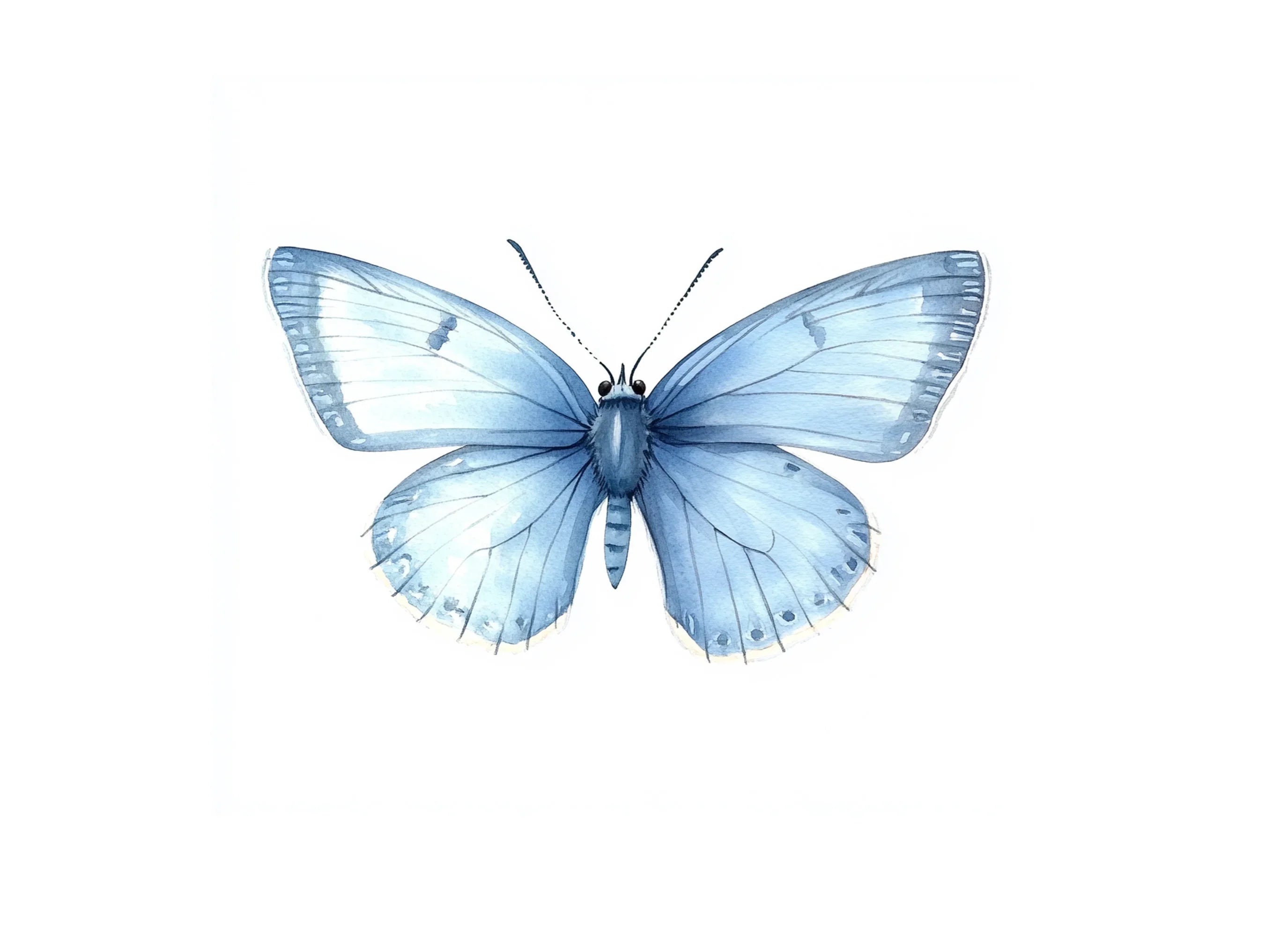 Beautiful Blue Butterfly Clipart Bundle