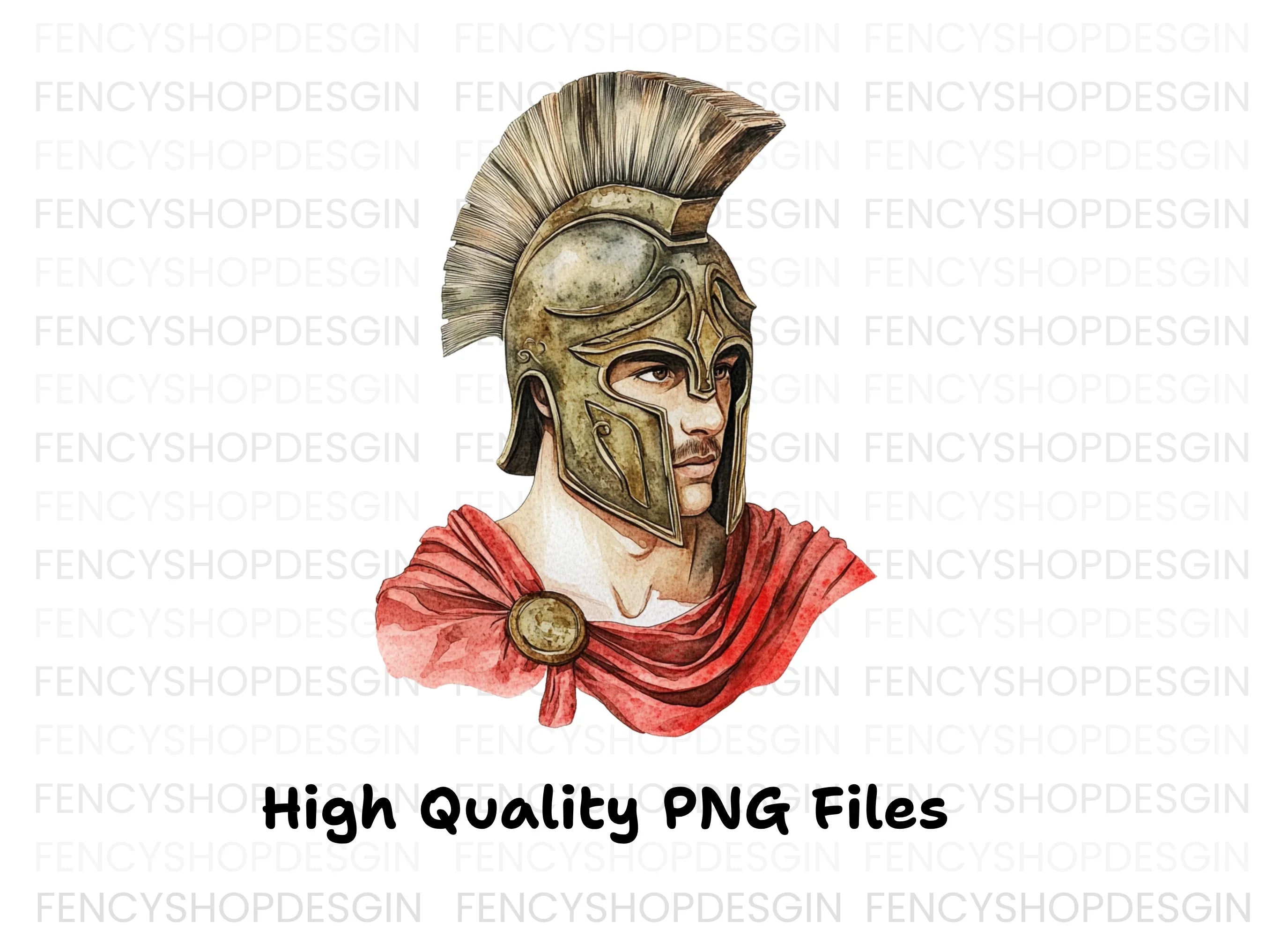 Historical Roman Soldier Profile Clipart Bundle