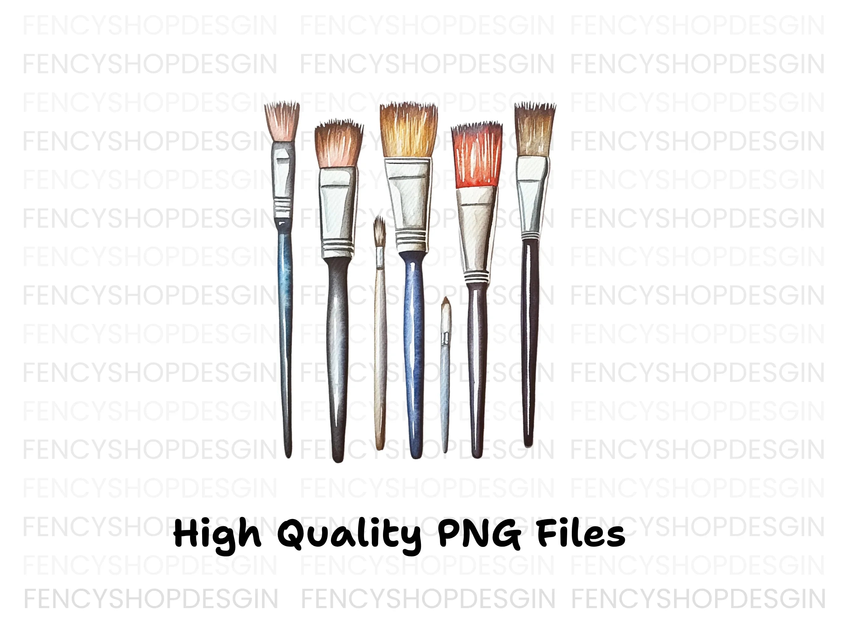Paint Brushes Clipart Bundle
