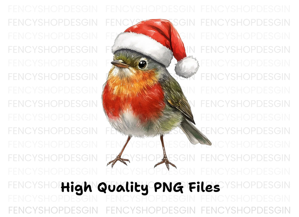 Christmas Robin Birds Clipart Bundle