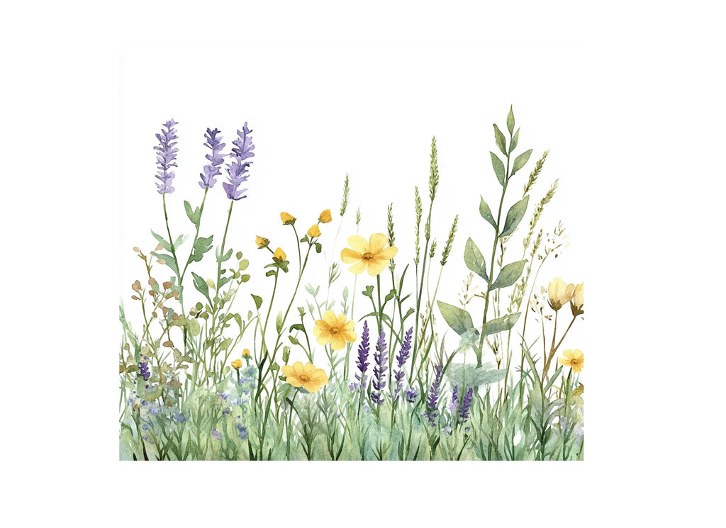 Wildflower Meadow Clipart Bundle