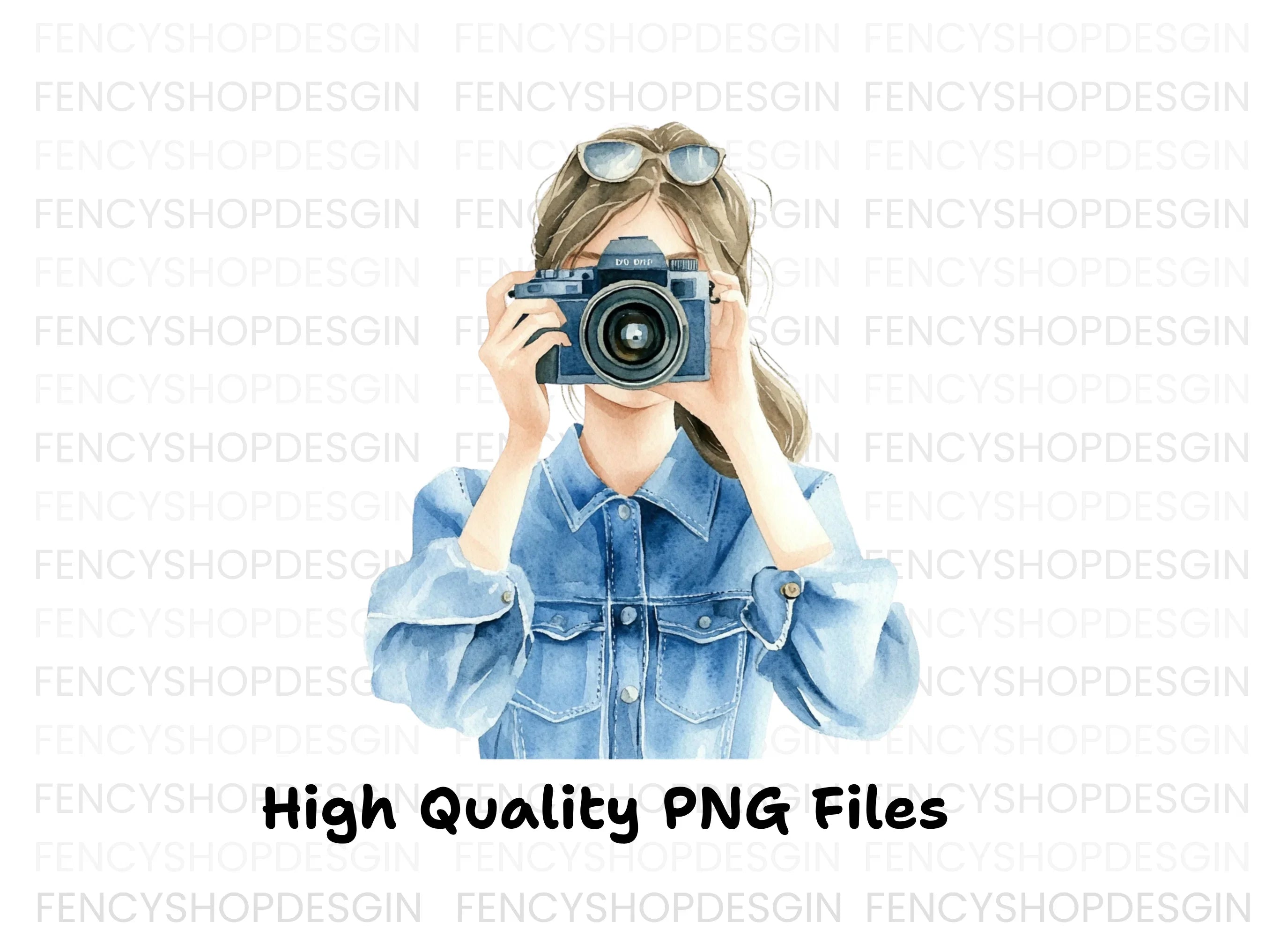 Girl Photographer Clipart Bundle