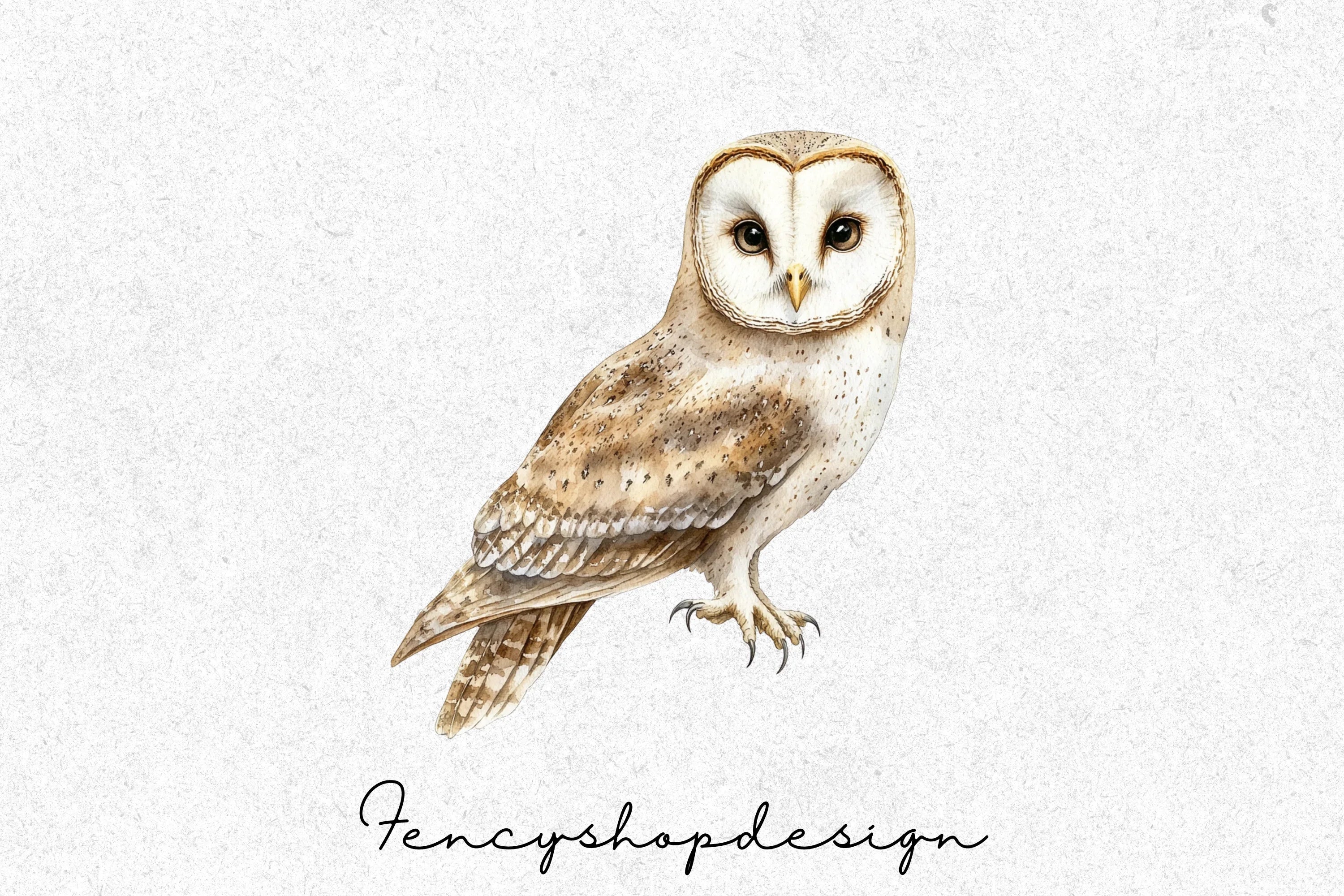 Cute Floral Owl Clipart Bundle