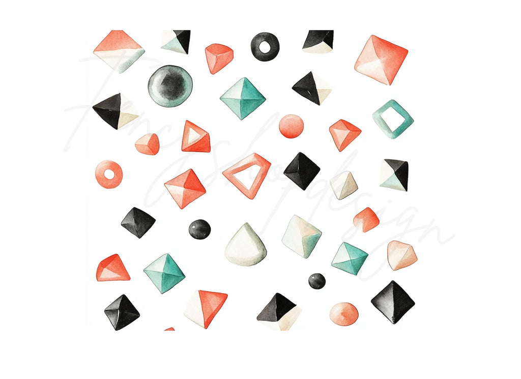 Abstract Geometric Shapes Clipart Bundle