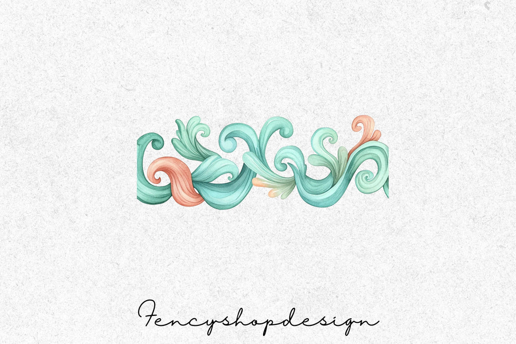 Ocean Elements Clipart Bundle