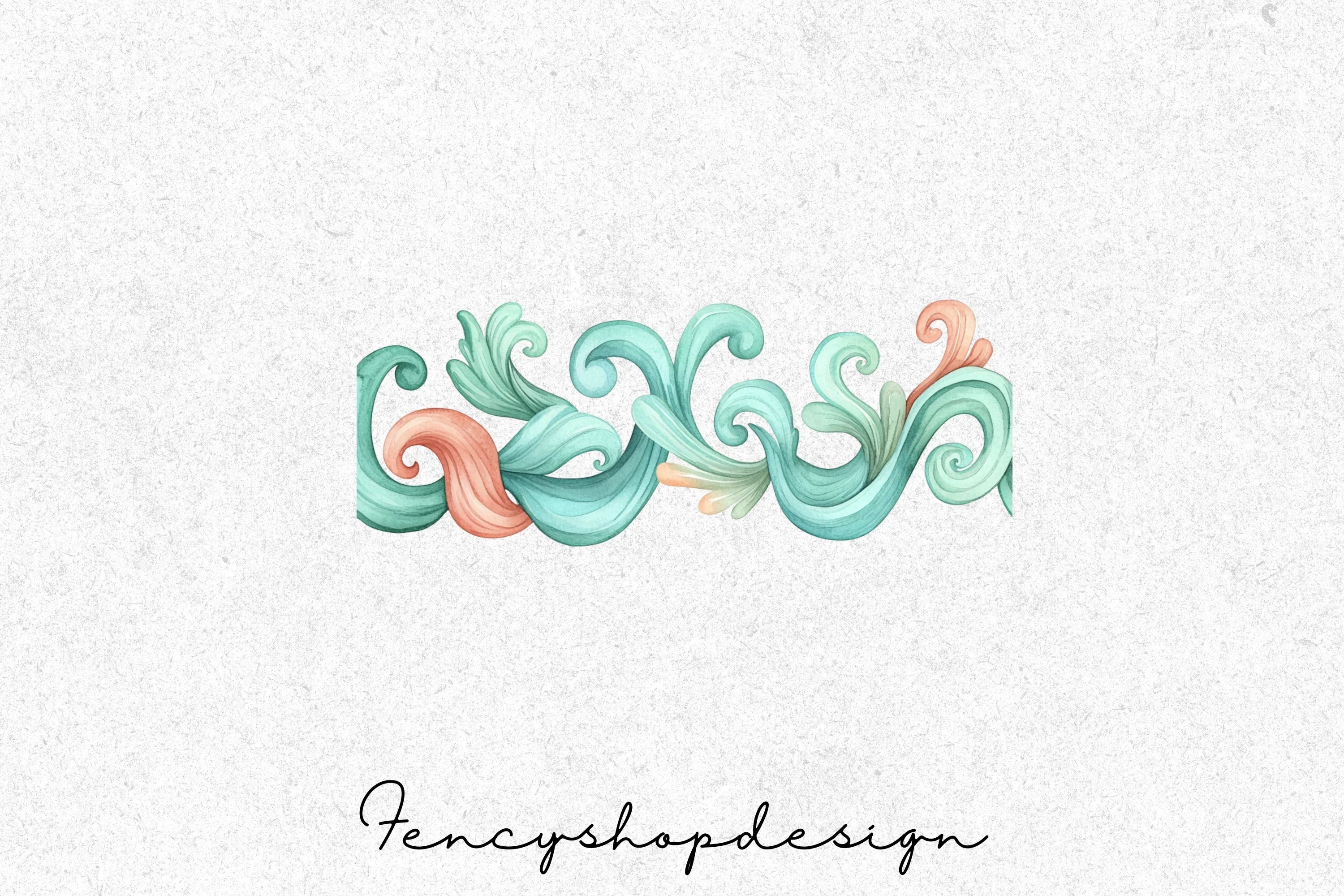 Ocean Elements Clipart Bundle