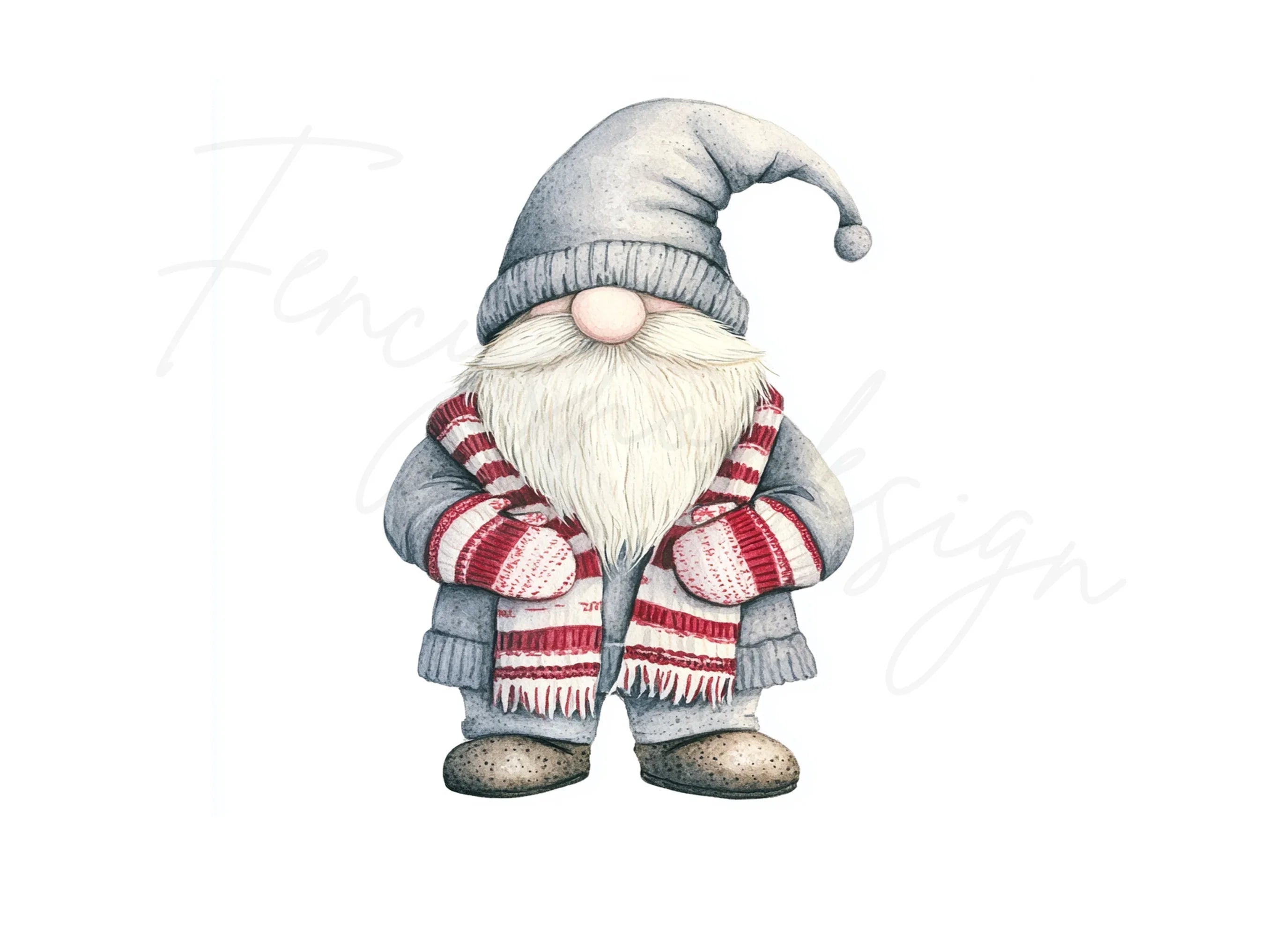 Christmas Gnomes Clipart Bundle