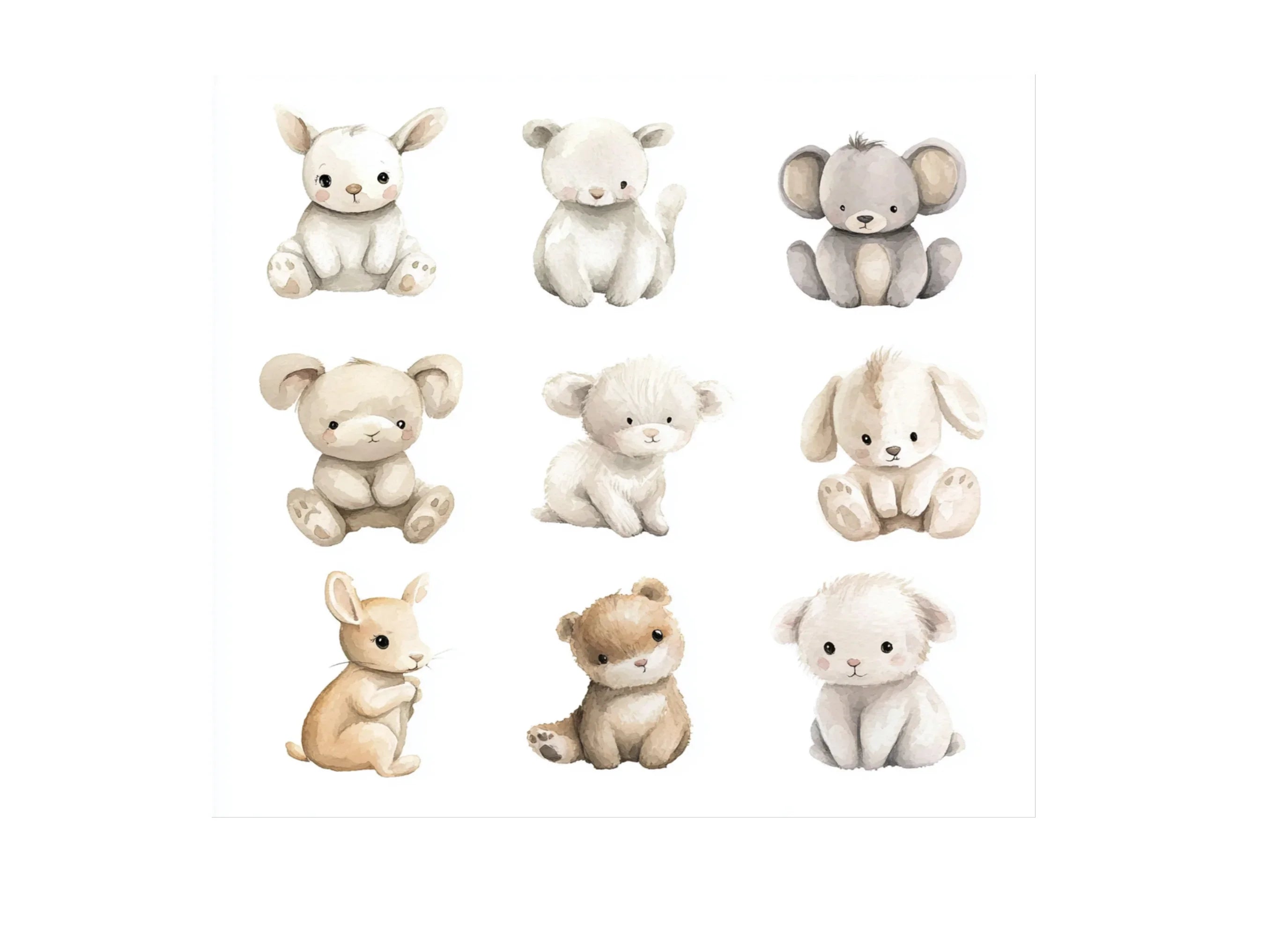 Adorable Baby Animal Clipart Bundle