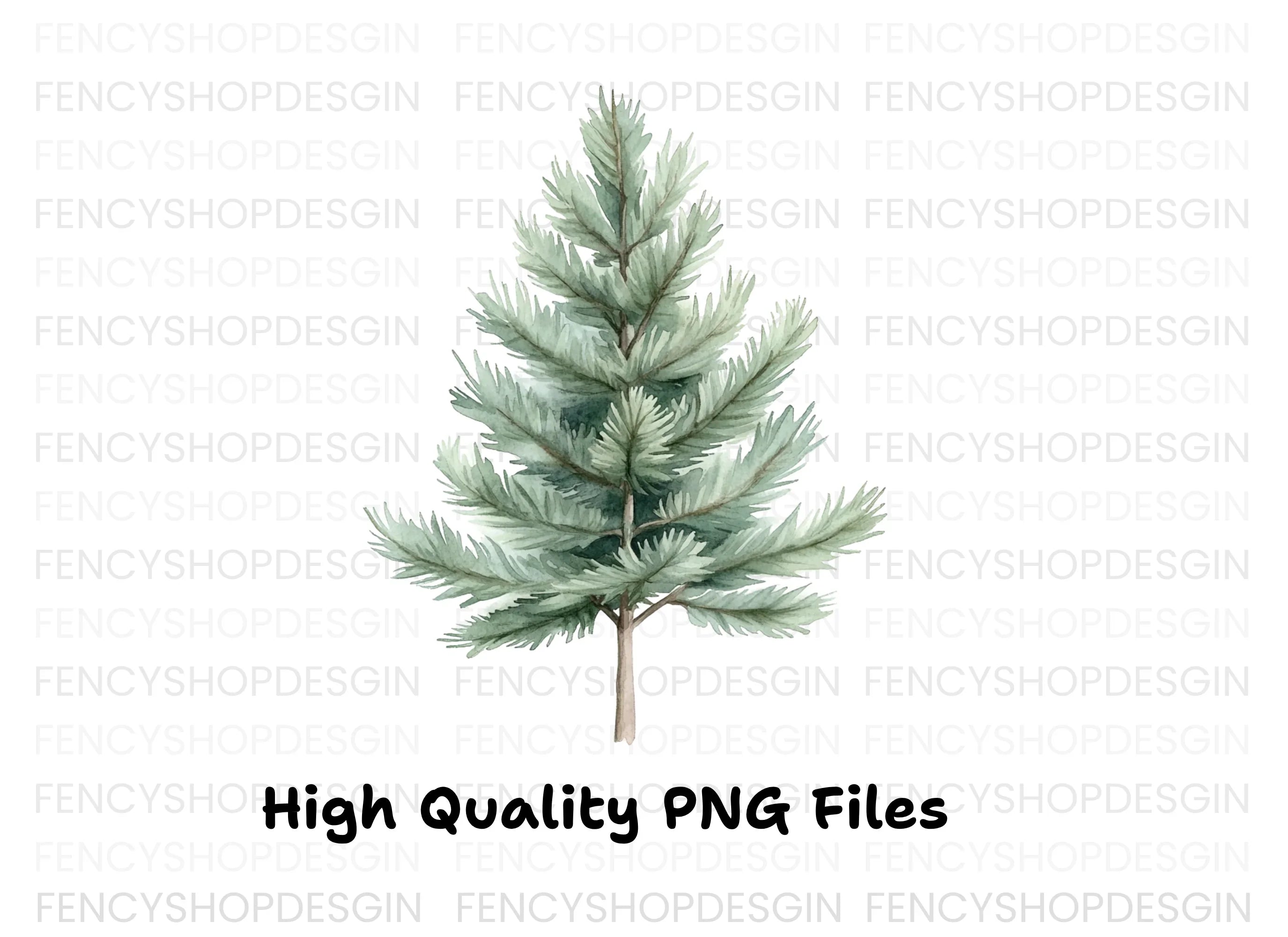 Pine Tree Clipart Bundle