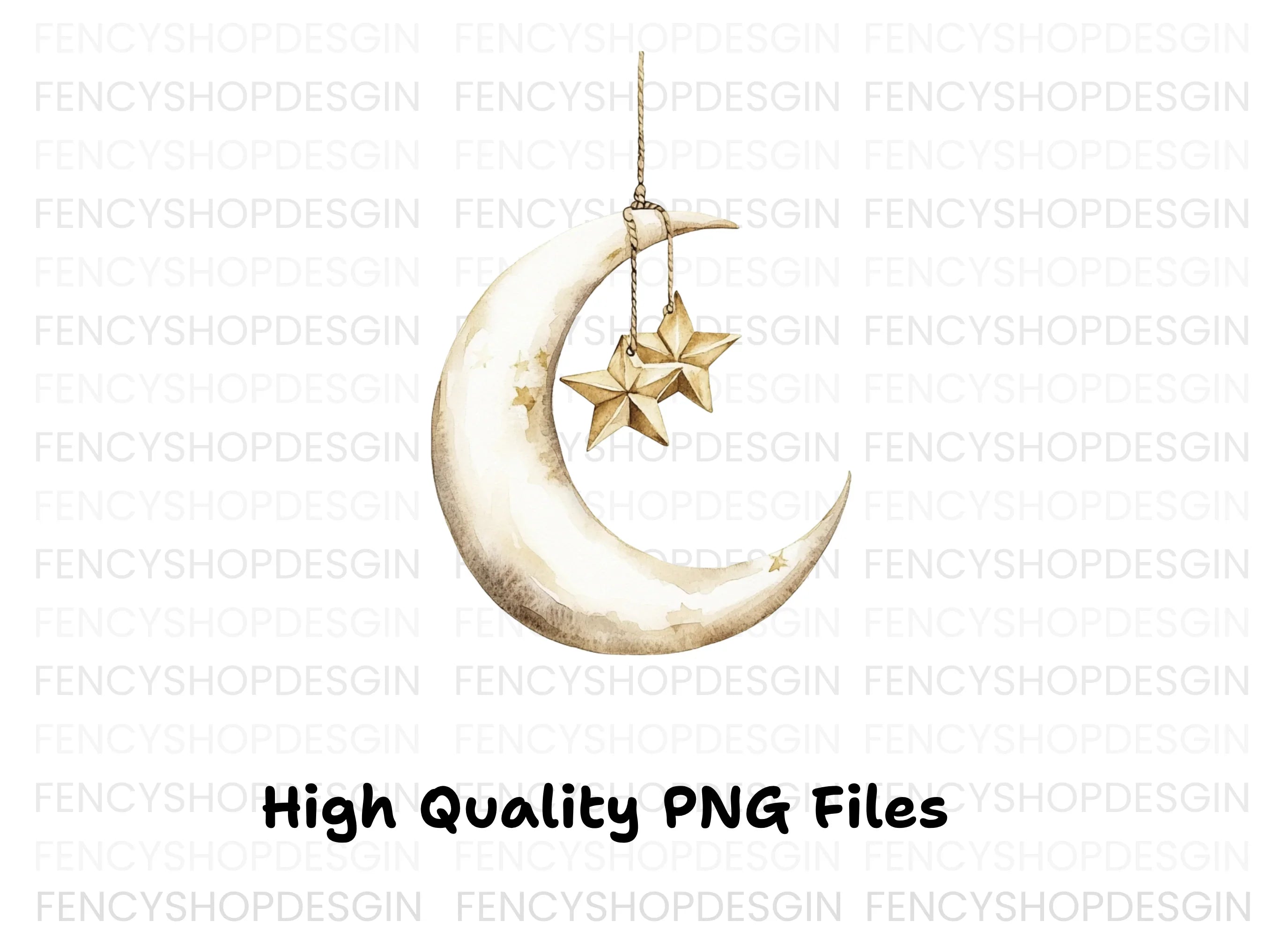 Moon and Stars Clipart Bundle