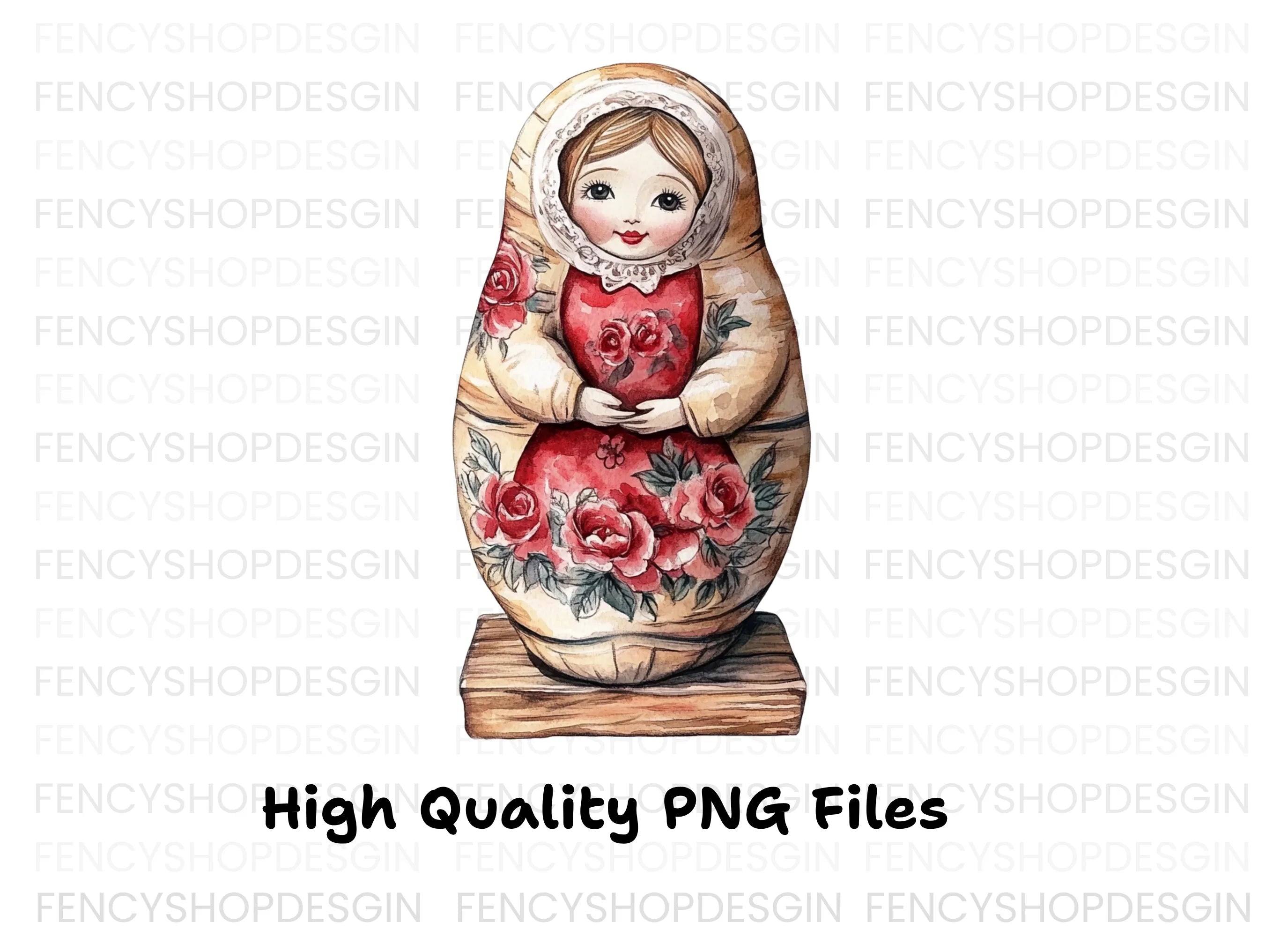 Russian Nesting Dolls Clipart Bundle