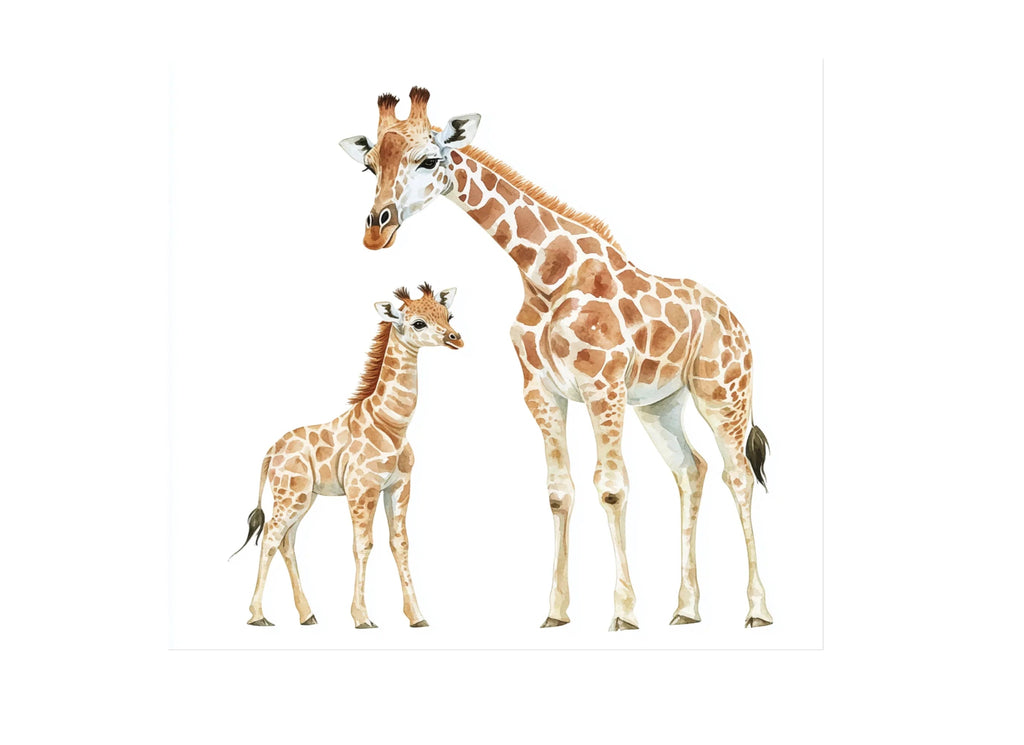 Giraffe Family Clipart Bundle