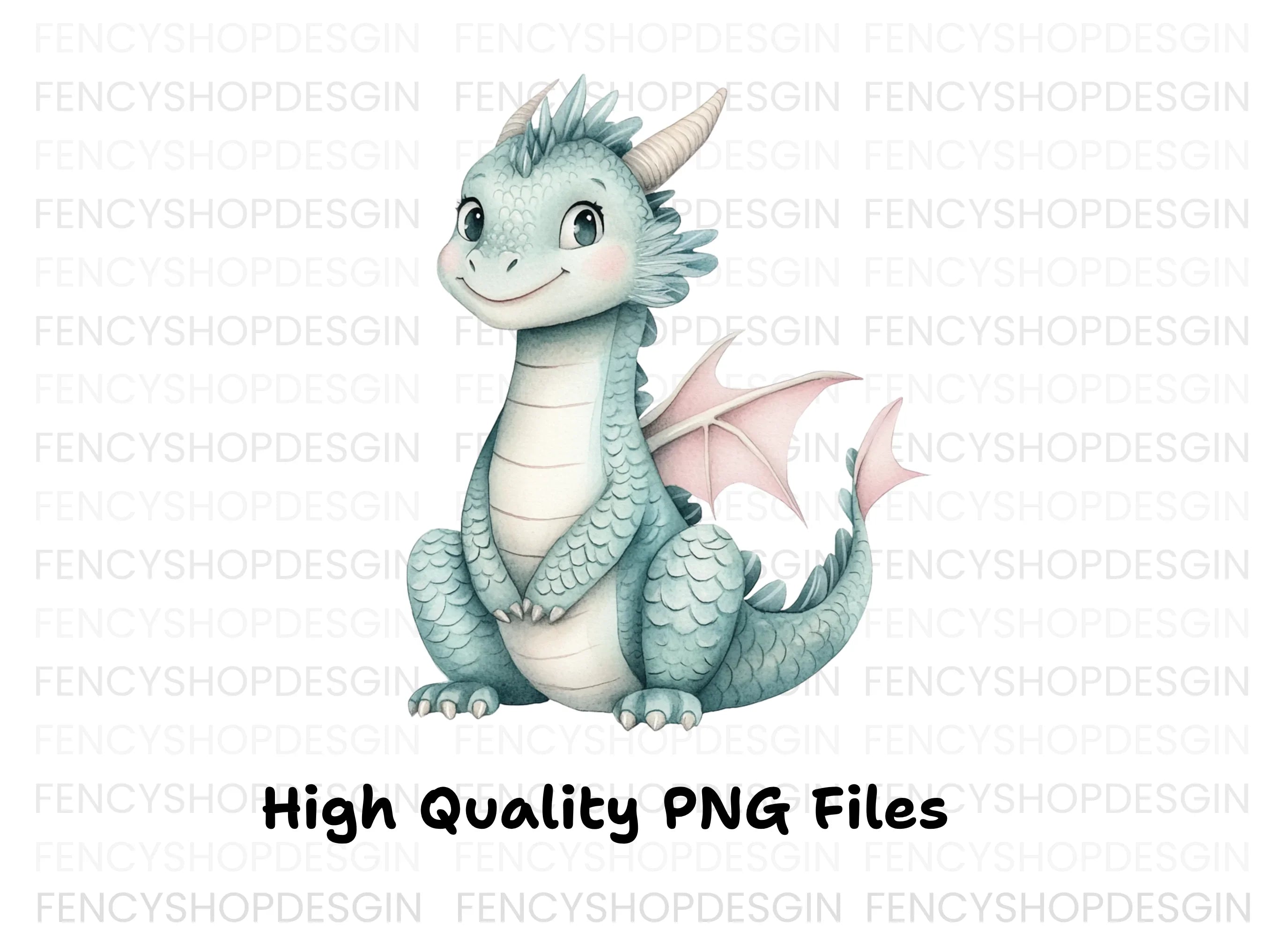 Adorable Cartoon Dragon Illustrations Clipart Bundle