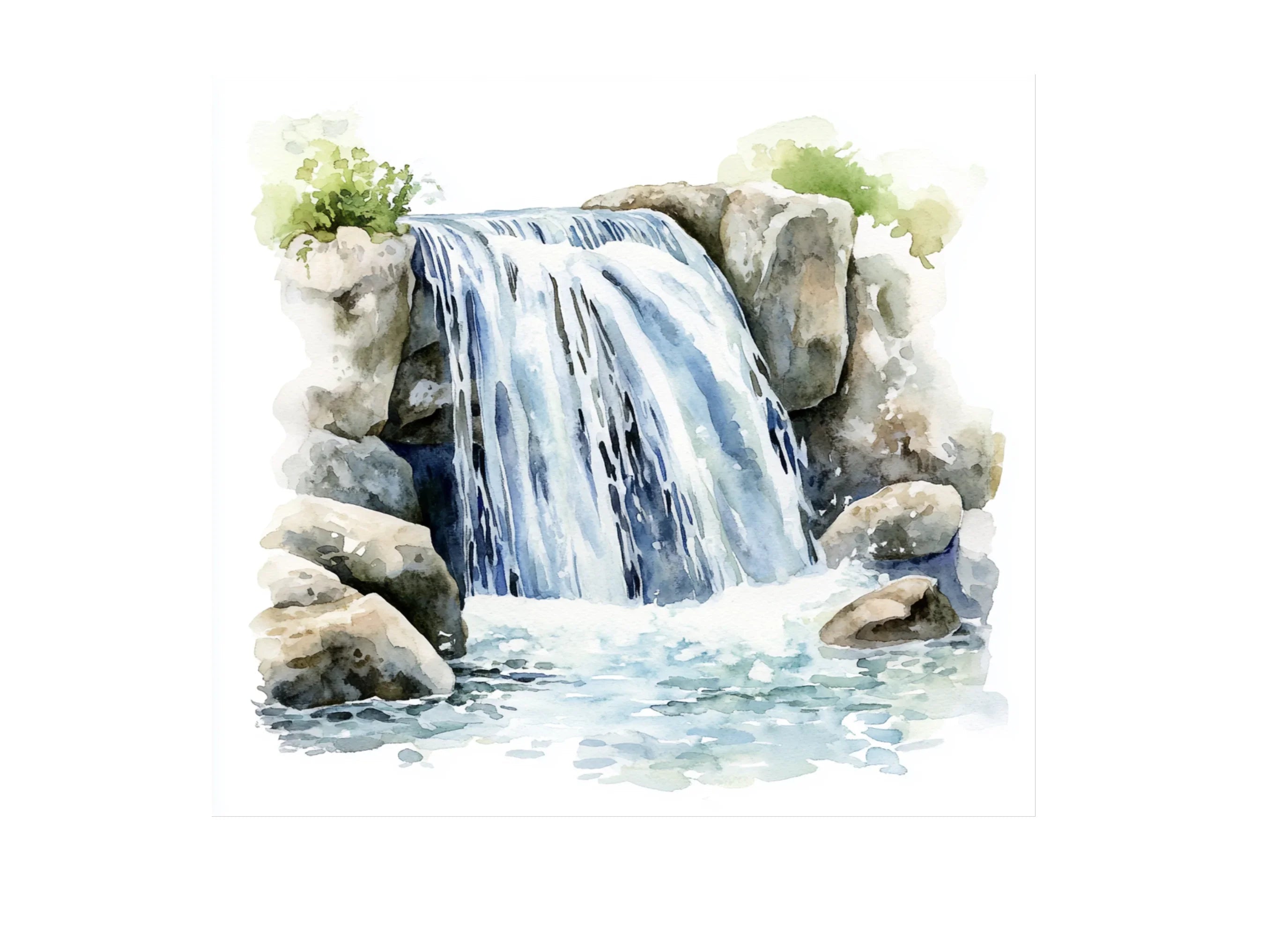 Rustic Waterfall Clipart Bundle