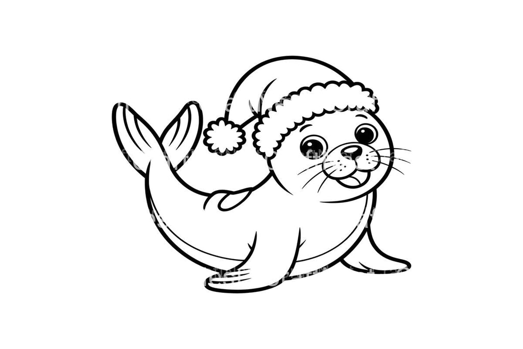 Christmas Seal Pups Fun Coloring Books