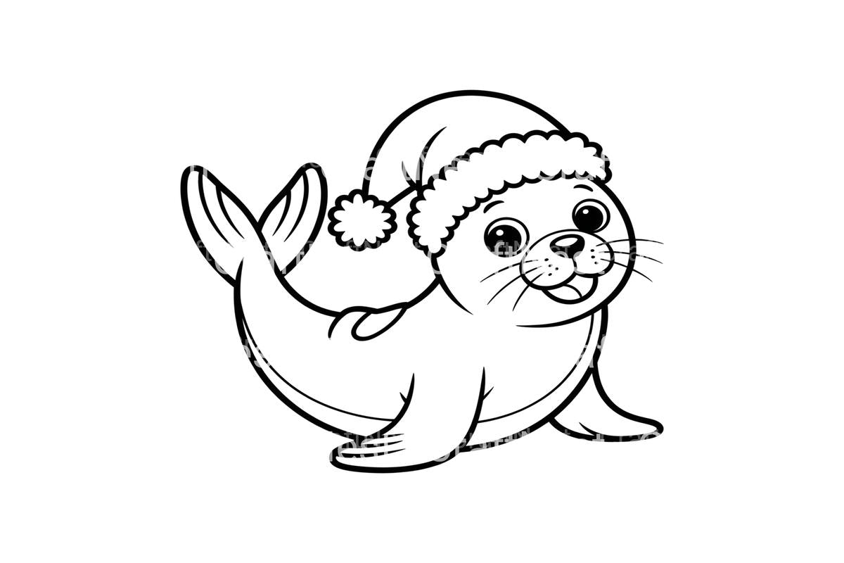 Christmas Seal Pups Fun Coloring Books