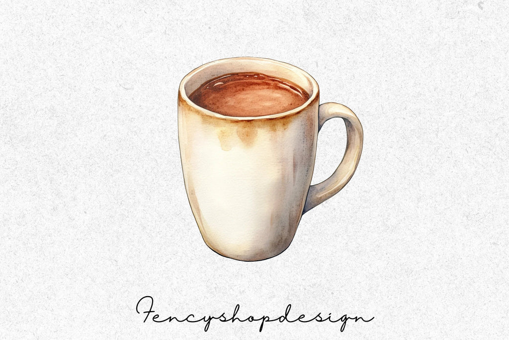 Warm Coffee Cups Clipart Bundle