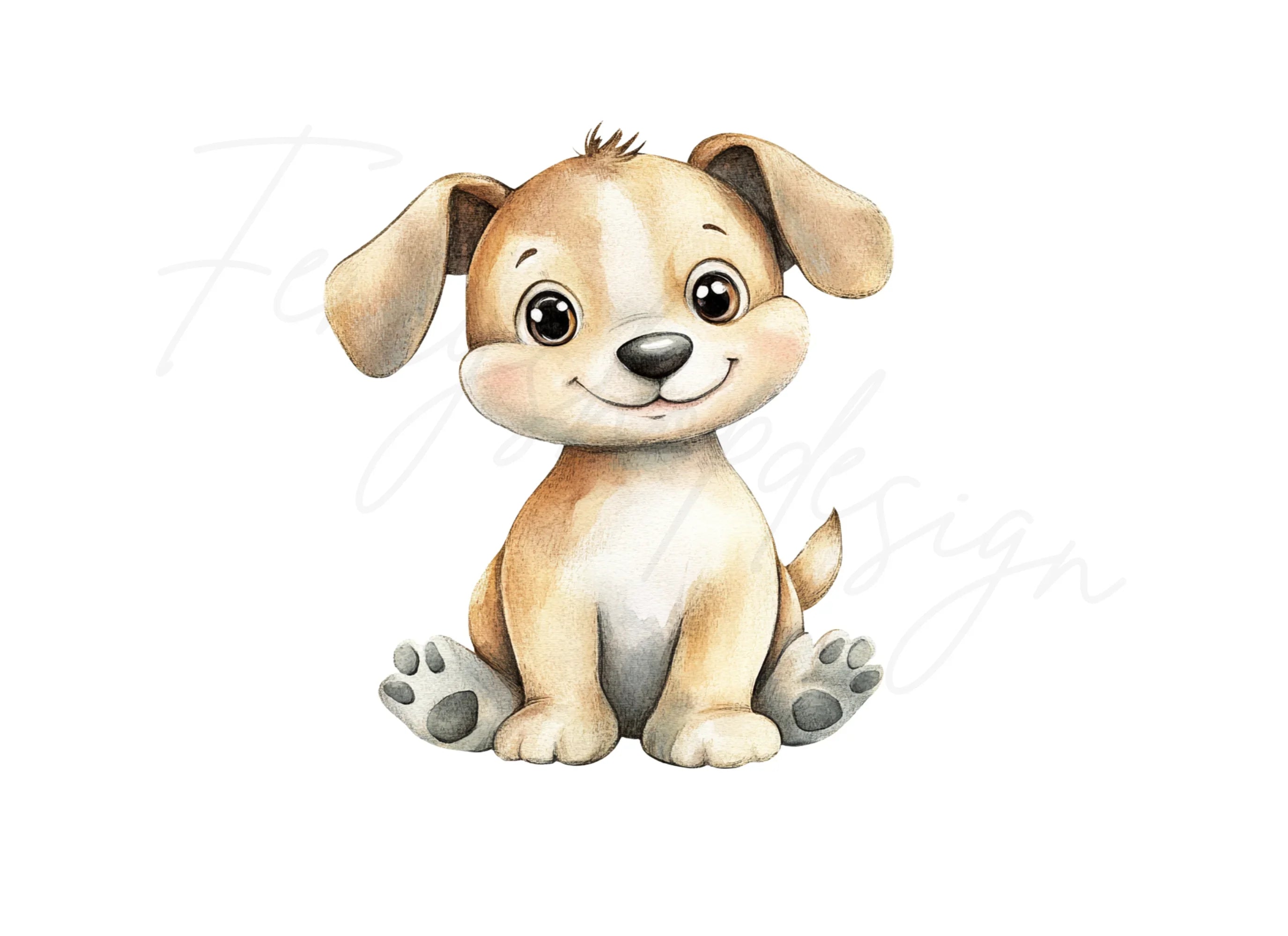 Adorable Puppy Clipart Bundle
