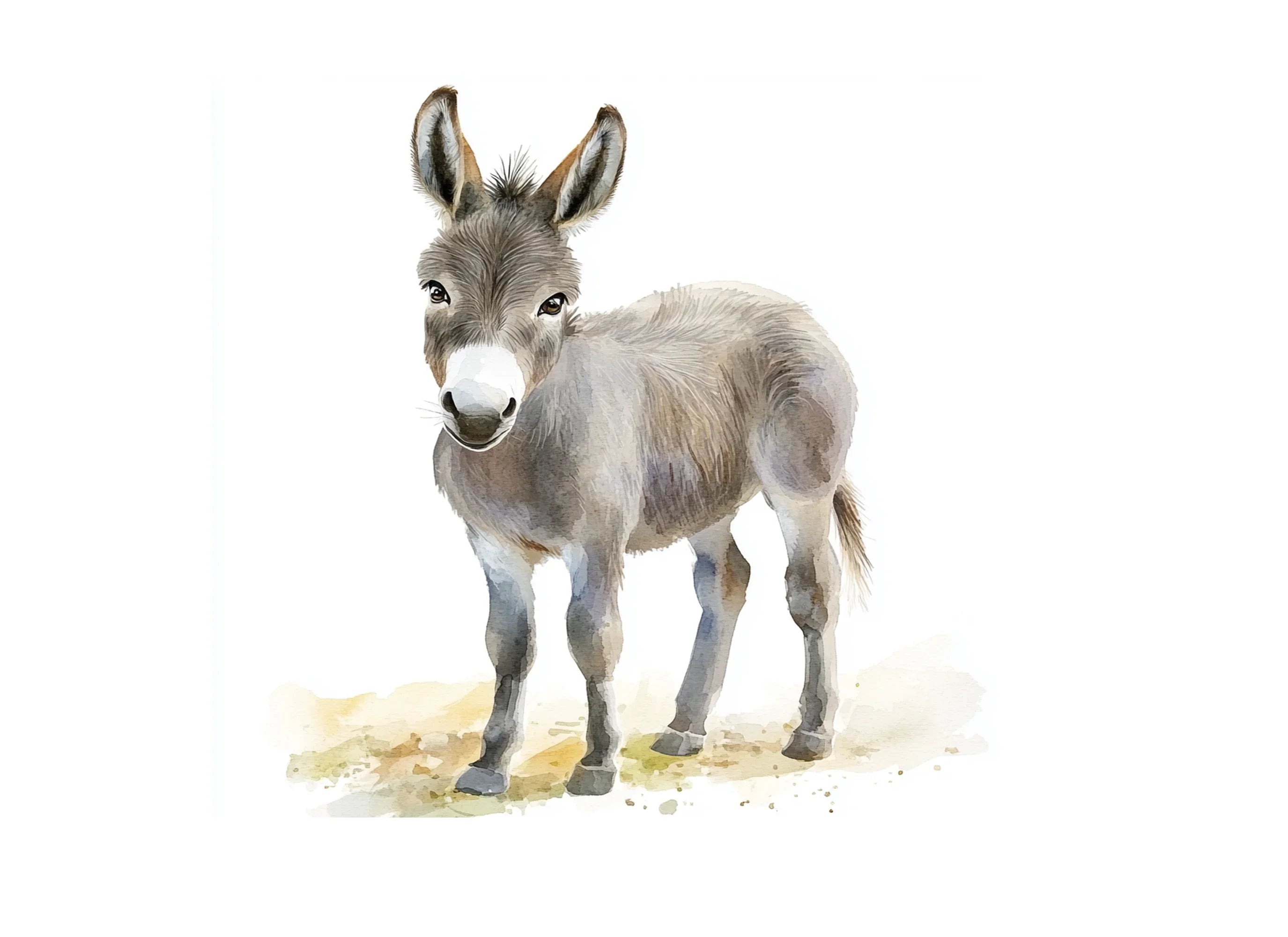 Cute Donkey Clipart Bundle