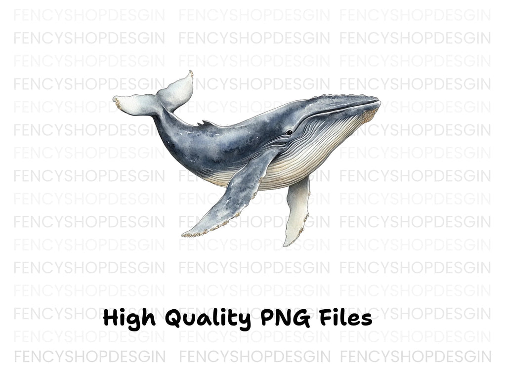 Majestic Whale Duo Clipart Bundle