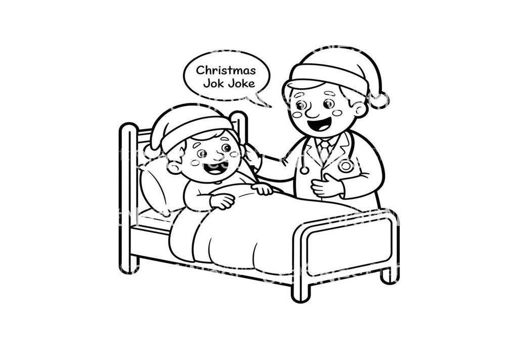 Christmas Jokes Doctor Visit Coloring Books
