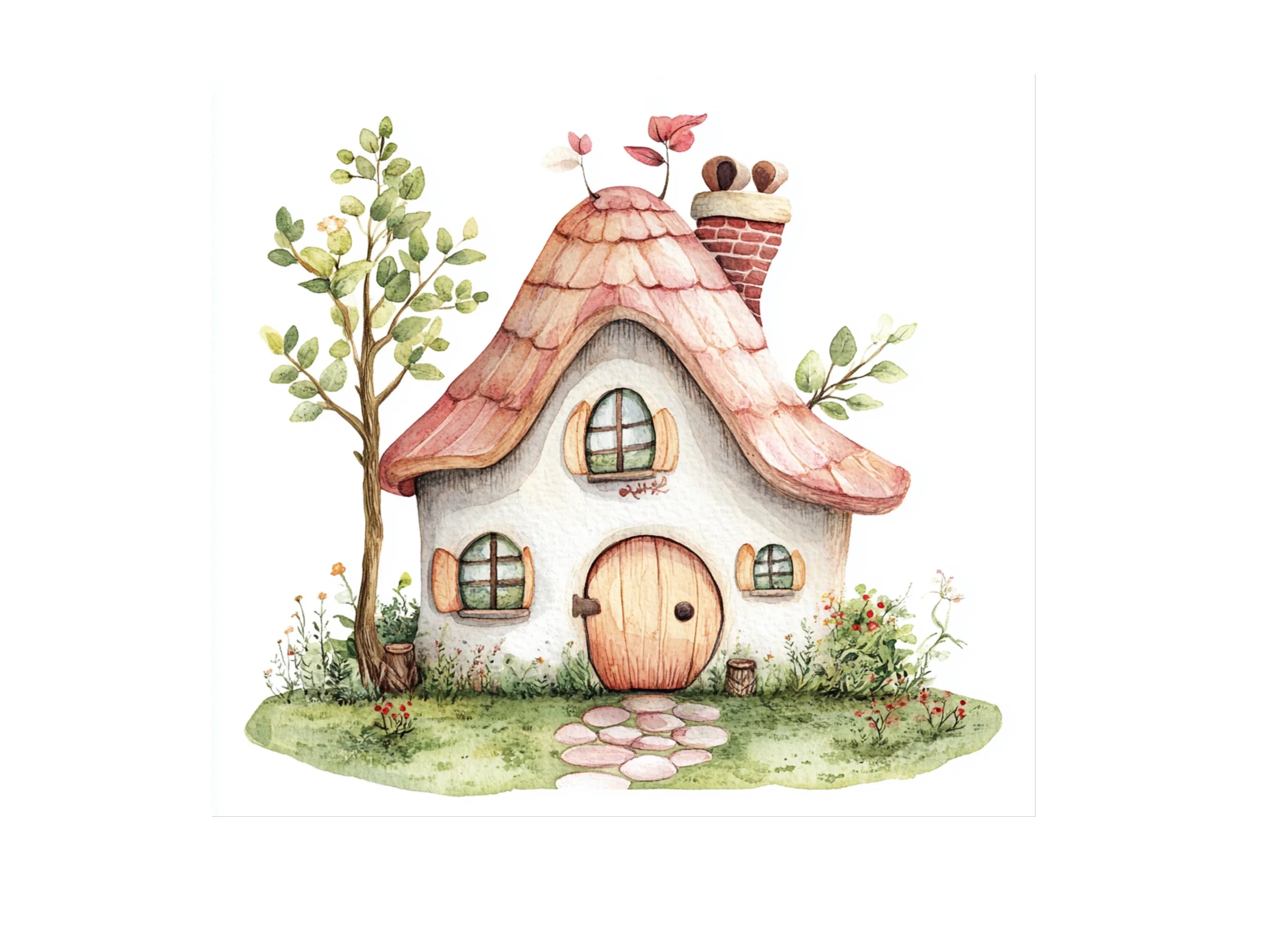 Enchanted Forest Homes Clipart Bundle