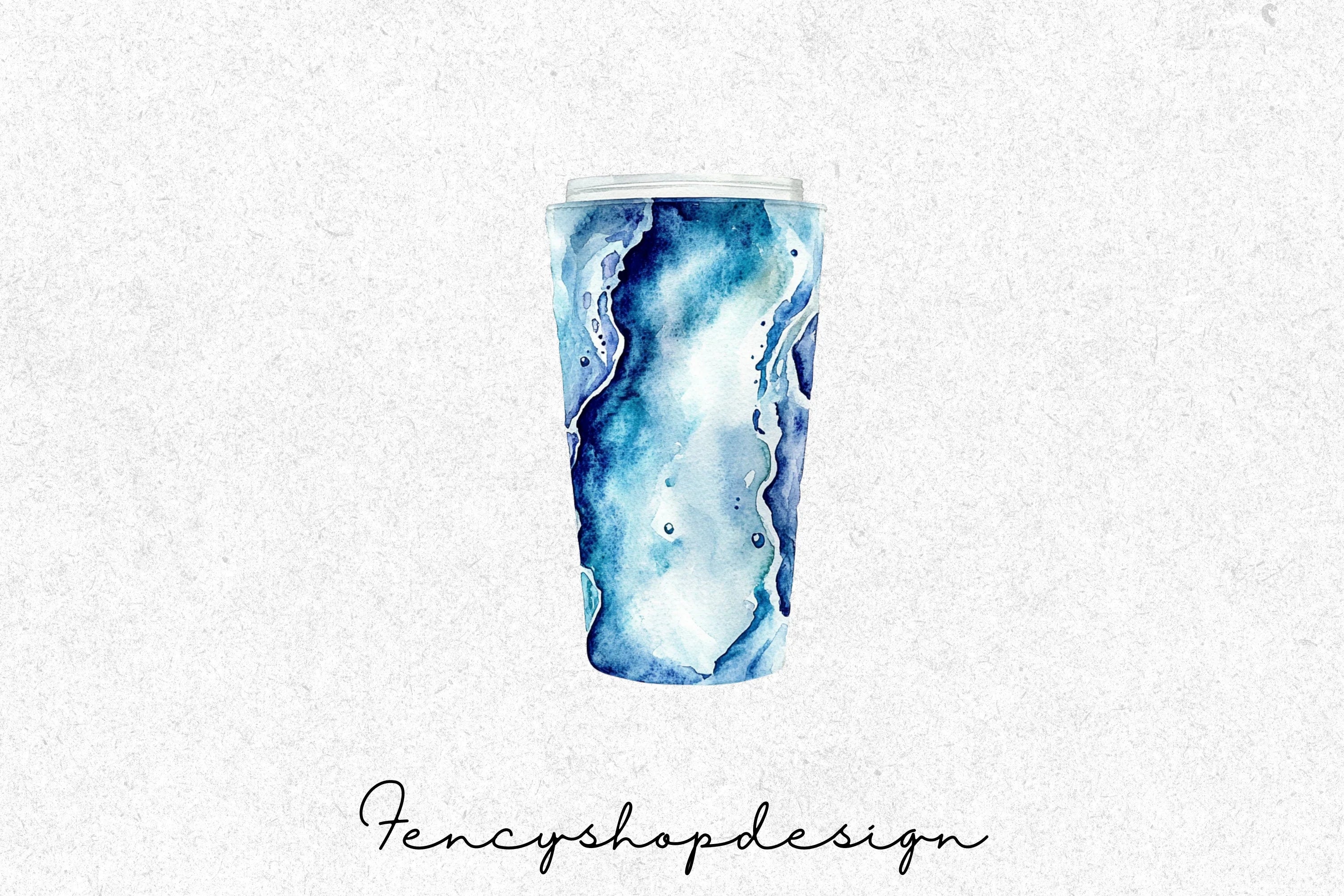 Vibrant Abstract Tumblers Clipart Bundle