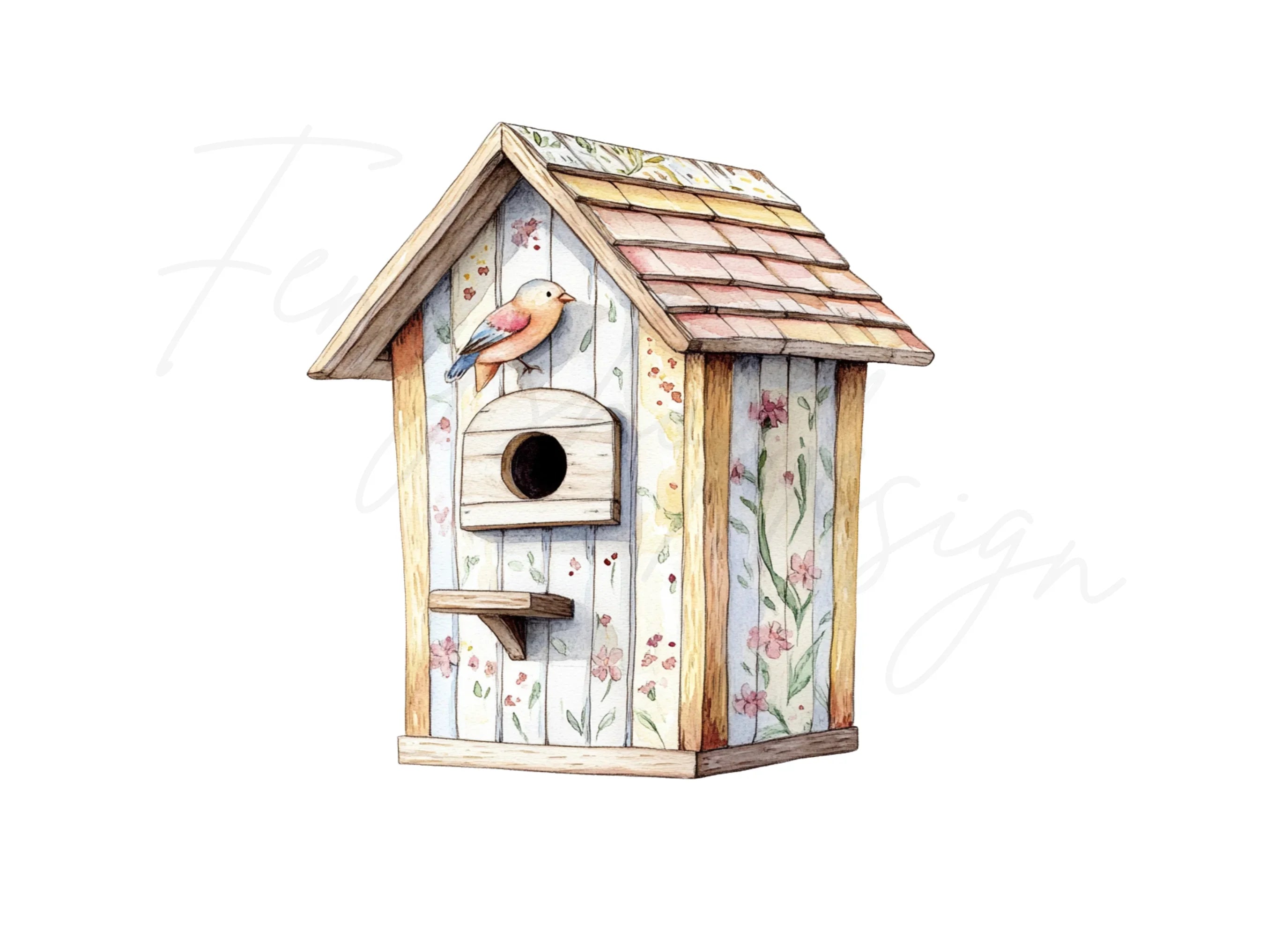 Birdhouse Clipart Bundle
